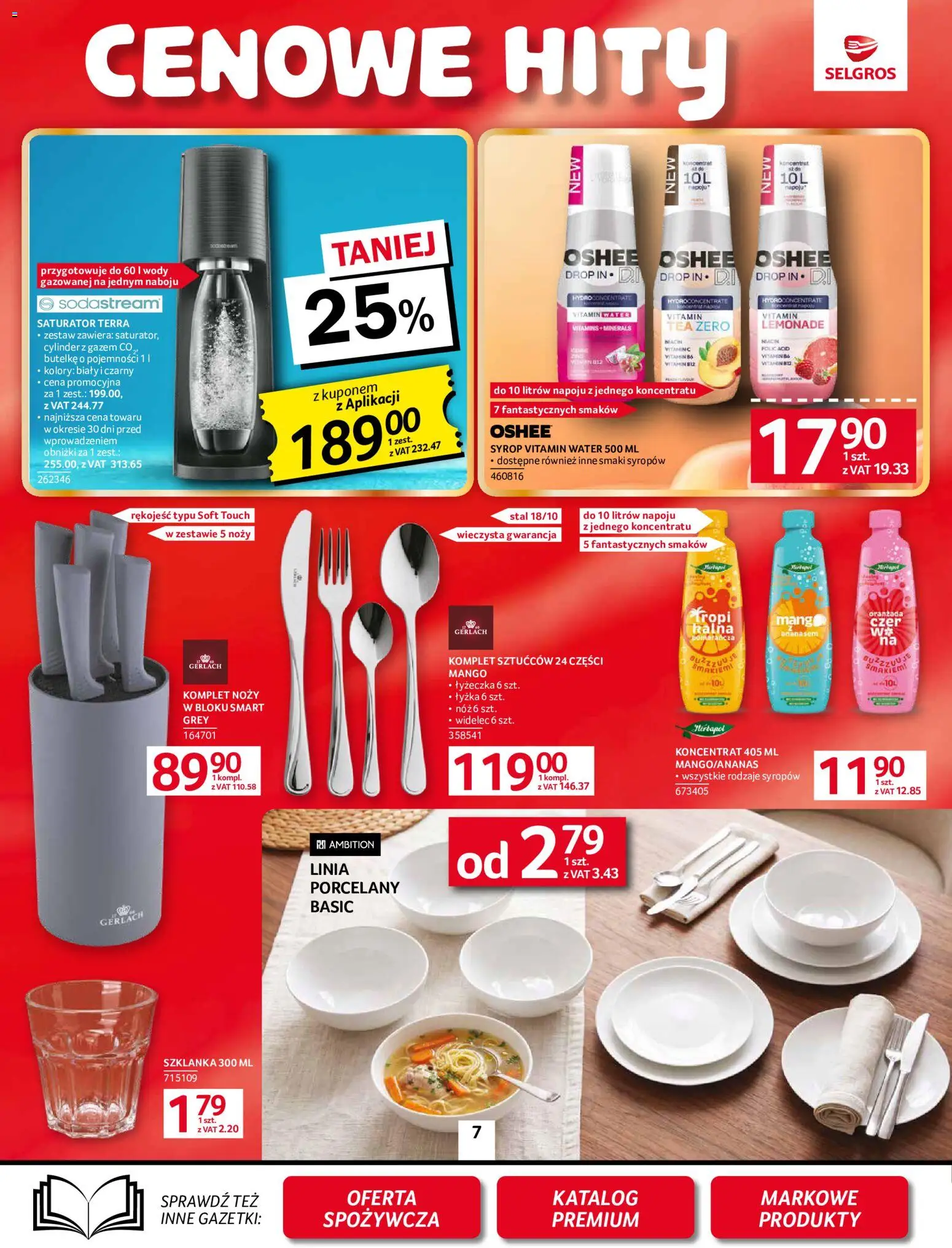 Selgros cash&carry gazetka - Oferta przemysłowa od 10.09.2026 | Strona: 9 | Produkty: Mango, Syrop, Oshee, Sodastream