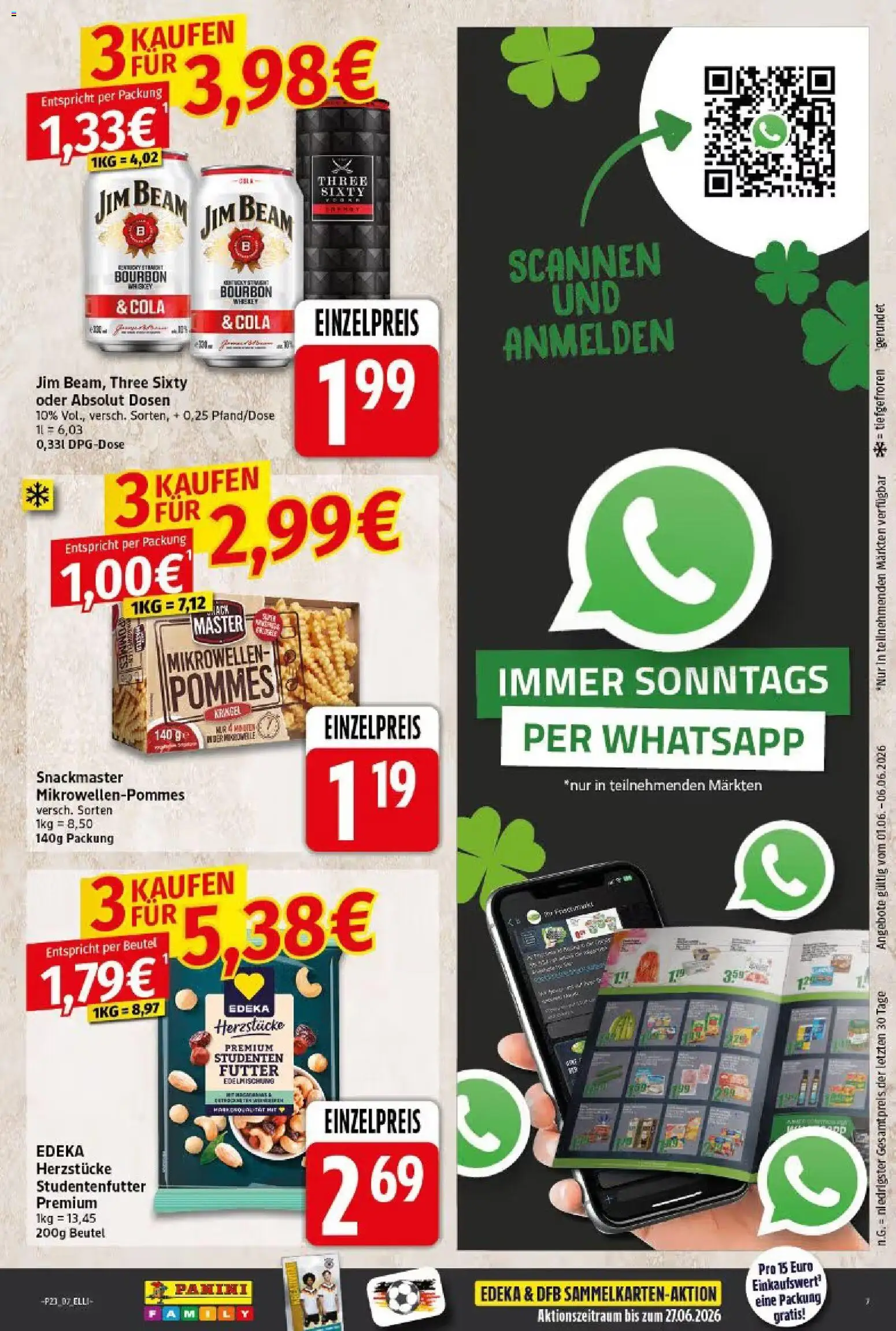 Elli Markt Prospekt Gütersloh – gültig ab 01.06.2026 | Seite: 7 | Produkte: Jim beam, Cola, Pommes, Bourbon