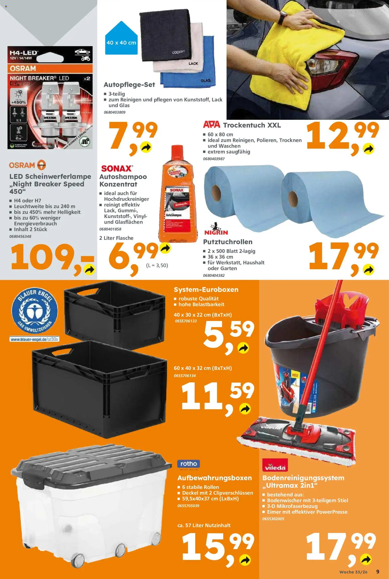 Globus Baumarkt Prospekt Oranienburg-Germendorf – gültig ab 10.08.2026 | Seite: 9 | Produkte: Hochdruckreiniger