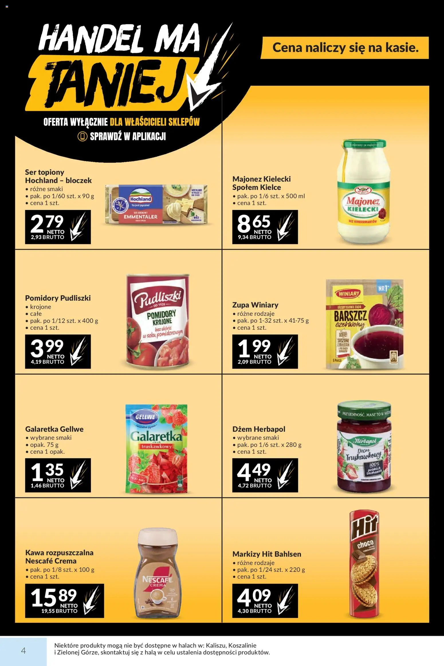 Makro gazetka od 15.09.2026 | Strona: 4 | Produkty: Dżem, Zupa, Majonez Kielecki, Majonez