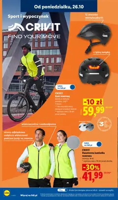Pogląd oferty "CRIVIT Dwustronna kamizelka rowerowa, Dwustronna kamizelka rowerowa rozmiary: M-XL" - ważna od 26.10.2026 | Strona: 10 | Produkty: Kamizelka, Bateria
