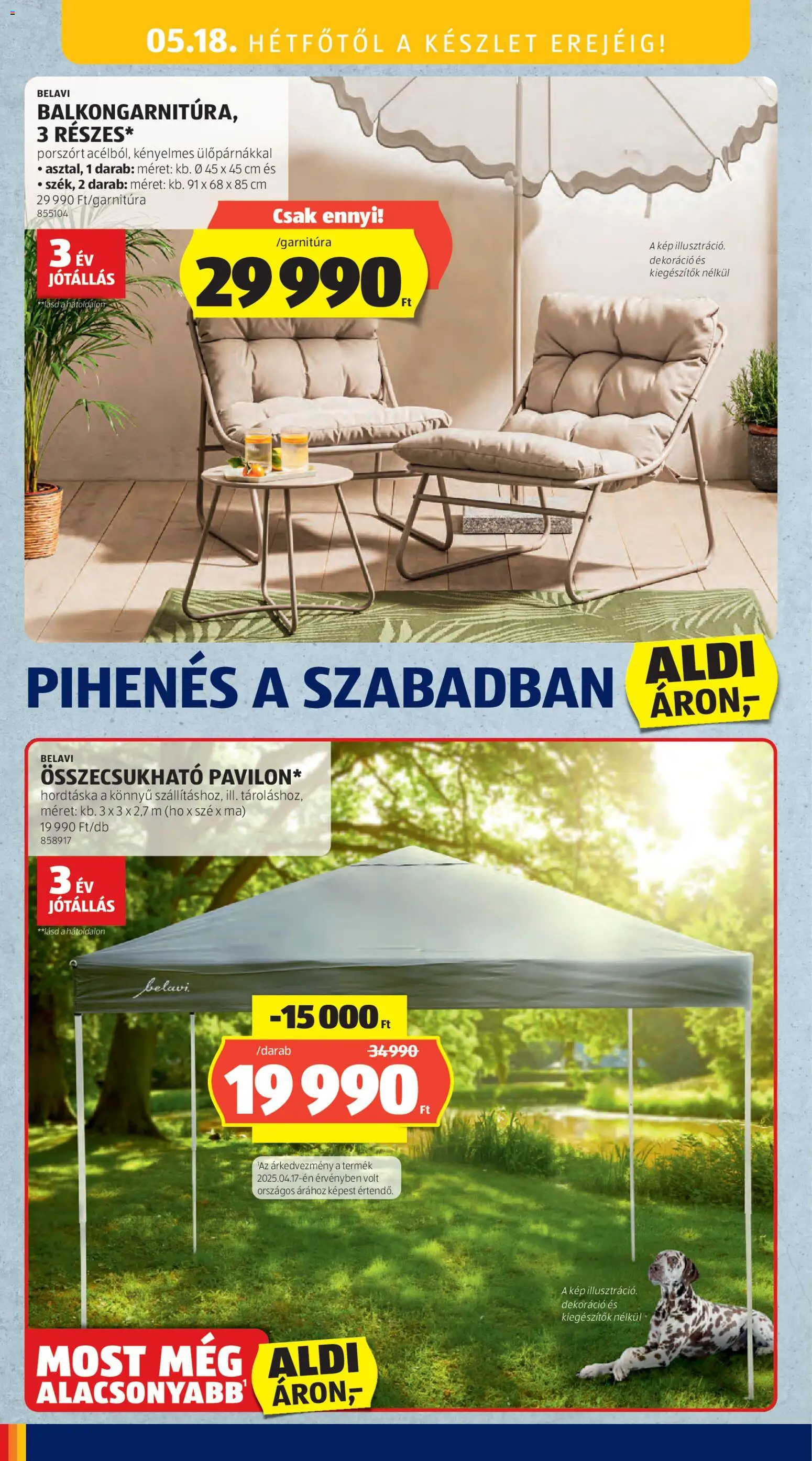Aldi akciós ujság - amely érvényes a következő dátumtól: 14.05.2026 | Oldal: 18 | Termékek: Dekoráció