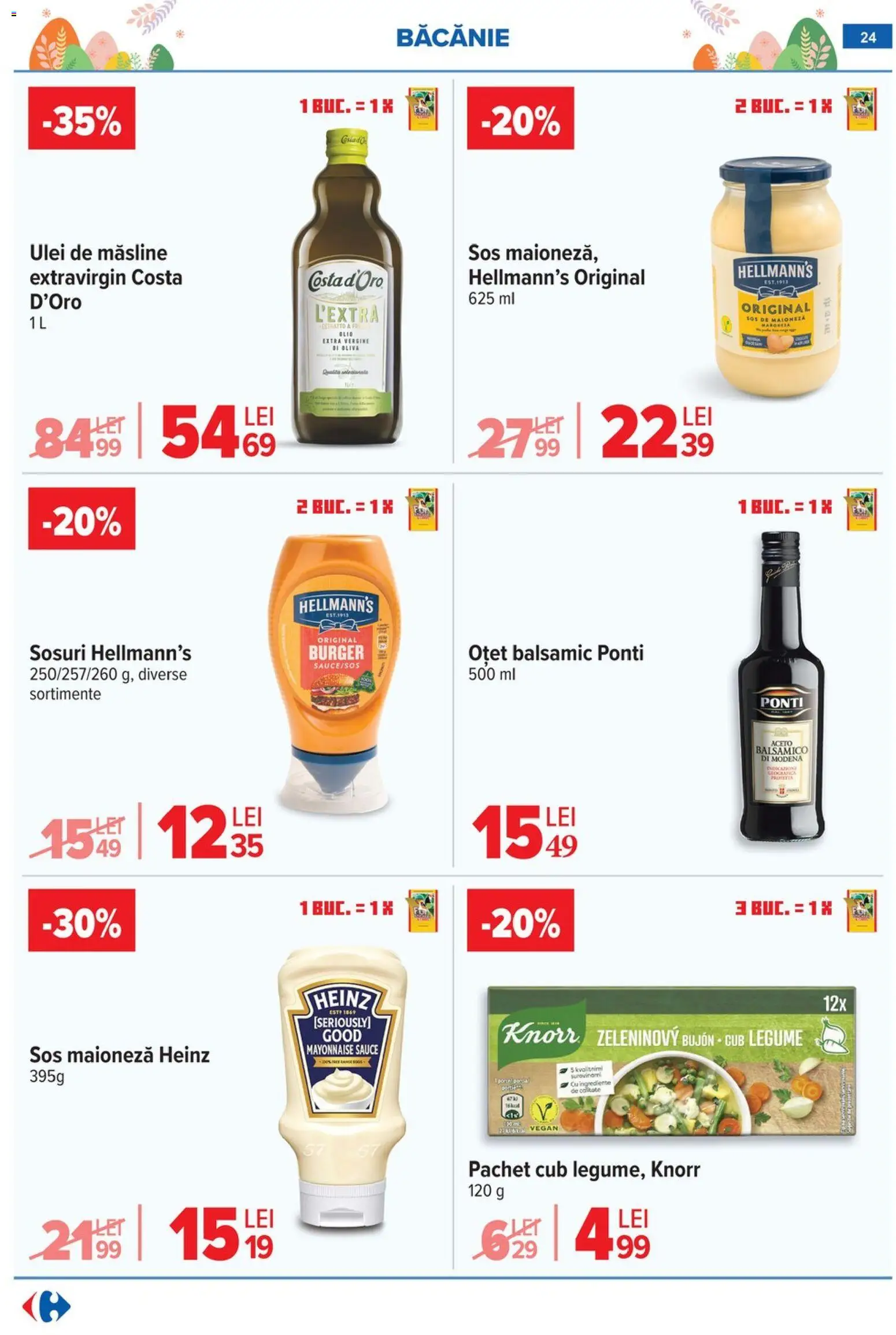 Noul catalog Carrefour – valabil de la 06.04.2026 | Pagină: 26 | Produse: Plăcintă, Ștrudel, Paste, Sos