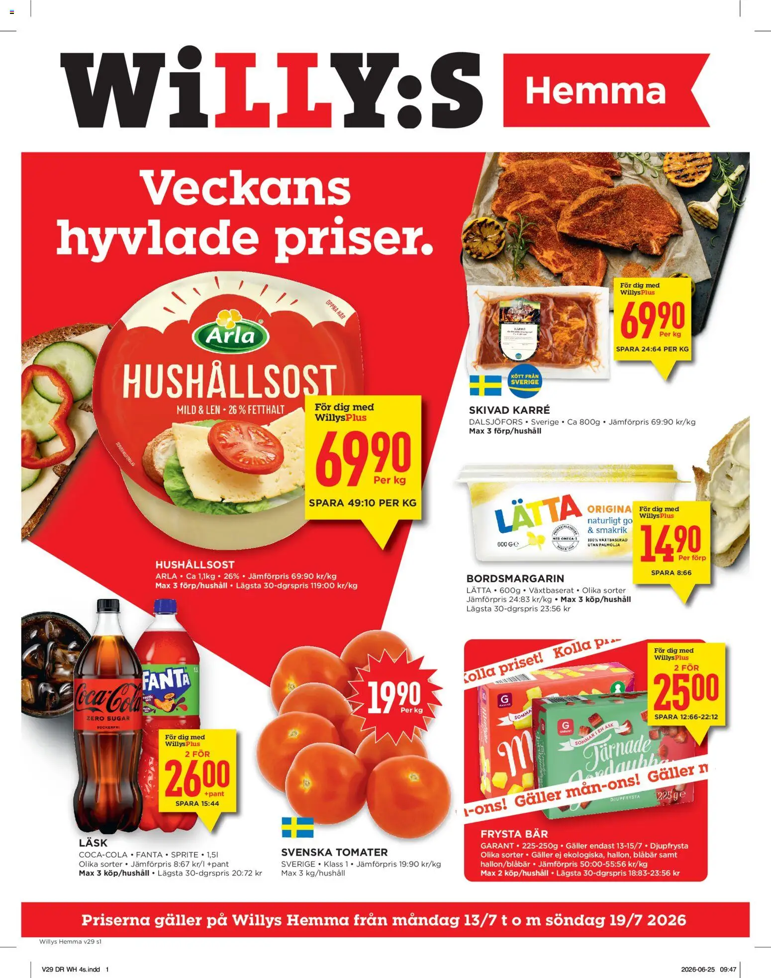 Willys reklamblad aktuell från 13/07/2026 | Sida: 1