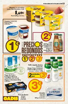 Vista previa Gadis folleto válido desde el 09/07/2026 | Página: 16 | Productos: Queso, Yogur, Café, Chocolate