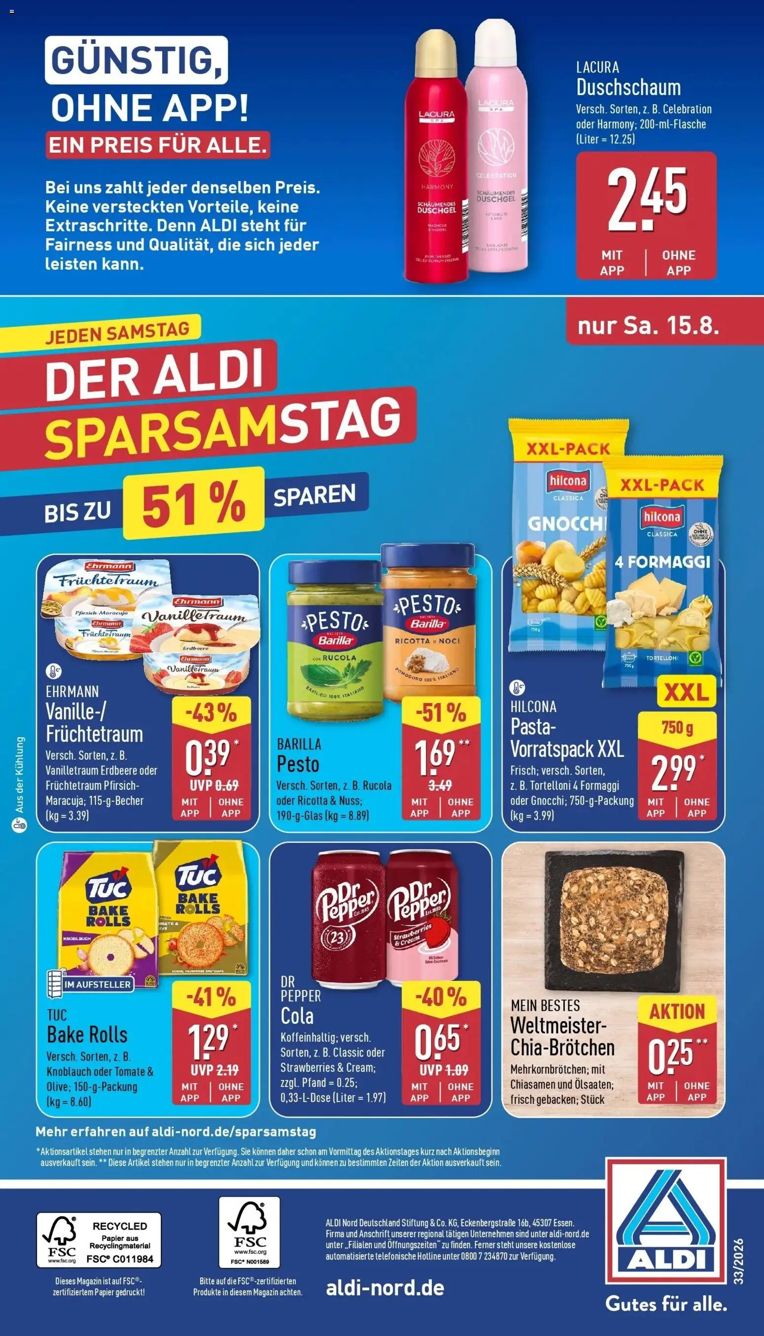Aldi Wochenangebote (ab 10.08.2026) » Angebote Online | Seite: 34 | Produkte: Gnocchi, Cola, Knoblauch, Magazin