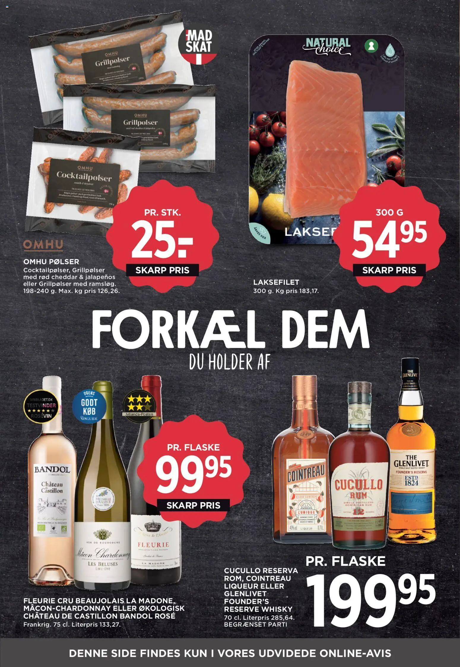 Meny tilbudsavis – gyldig fra 10/07/2026 | Side: 2 | Produkter: Vin, Cocktailpølser, Whisky, Aparelho de barbear