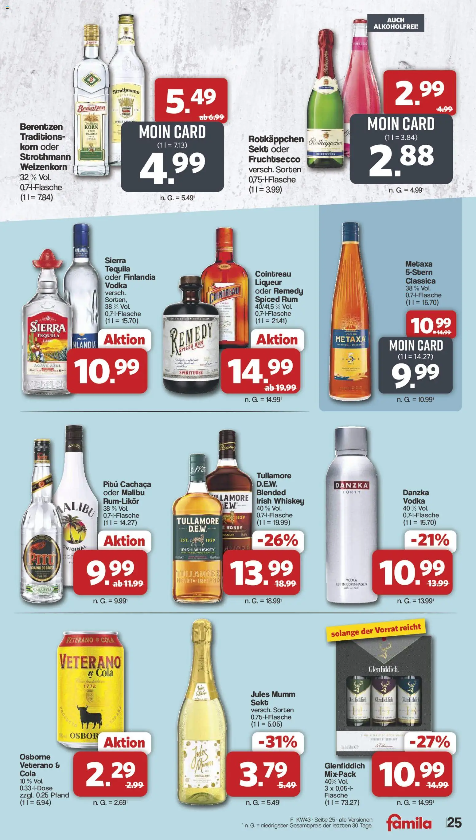 Famila Nordwest Prospekt – gültig ab 19.10.2026 | Seite: 25 | Produkte: Mumm sekt, Sekt, Jules mumm, Whiskey