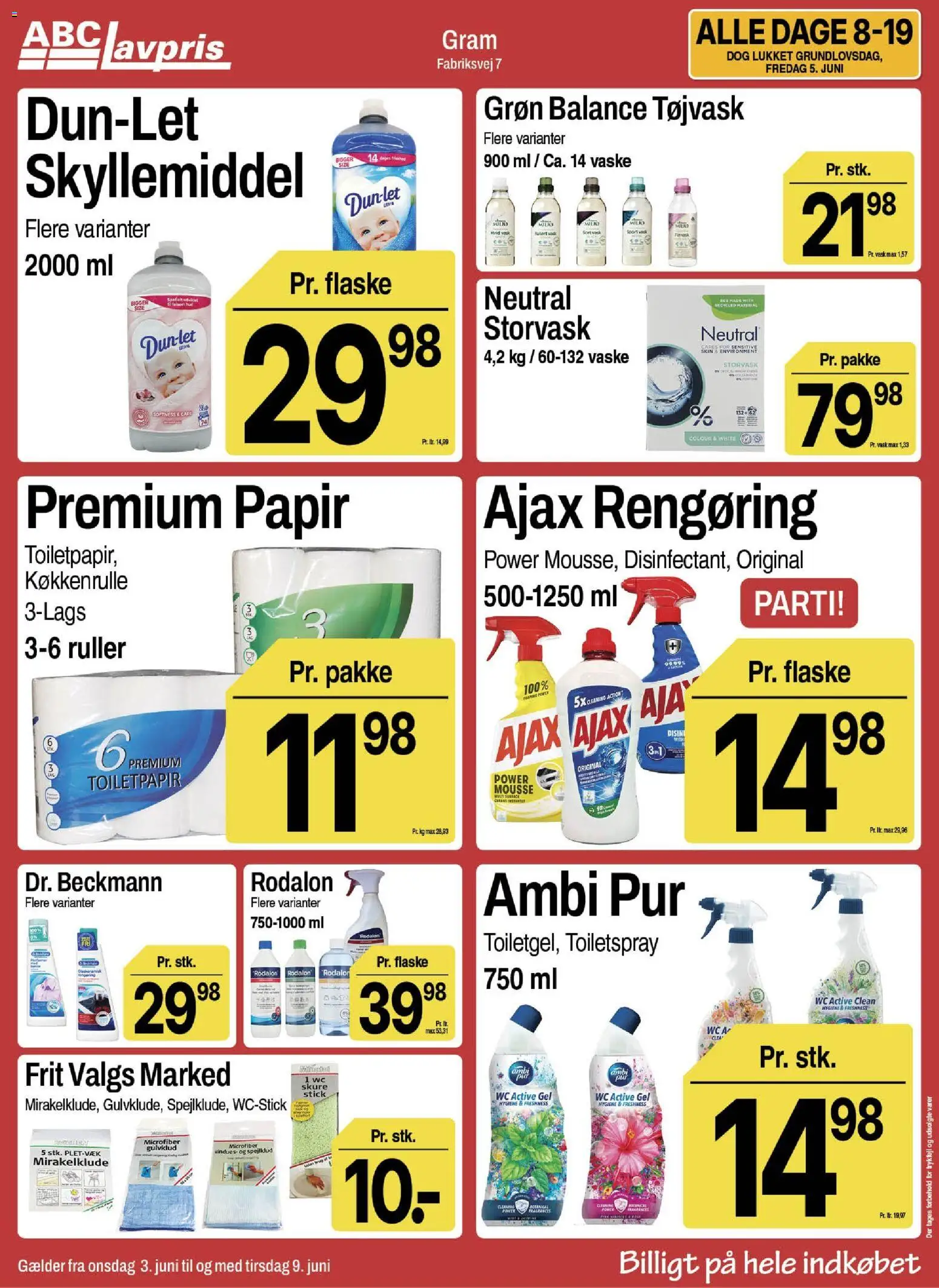 Abc Lavpris tilbudsavis – gyldig fra 03.06.2026 | Side: 13 | Produkter: Skyllemiddel