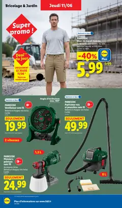 LIDL - Prévisualisation de Pistolet à peinture sans fil, Accessoires inclus Batterie et chargeur non inclus L'unité. 1,2 L valide à partir de 11.06.2026 | Page: 32