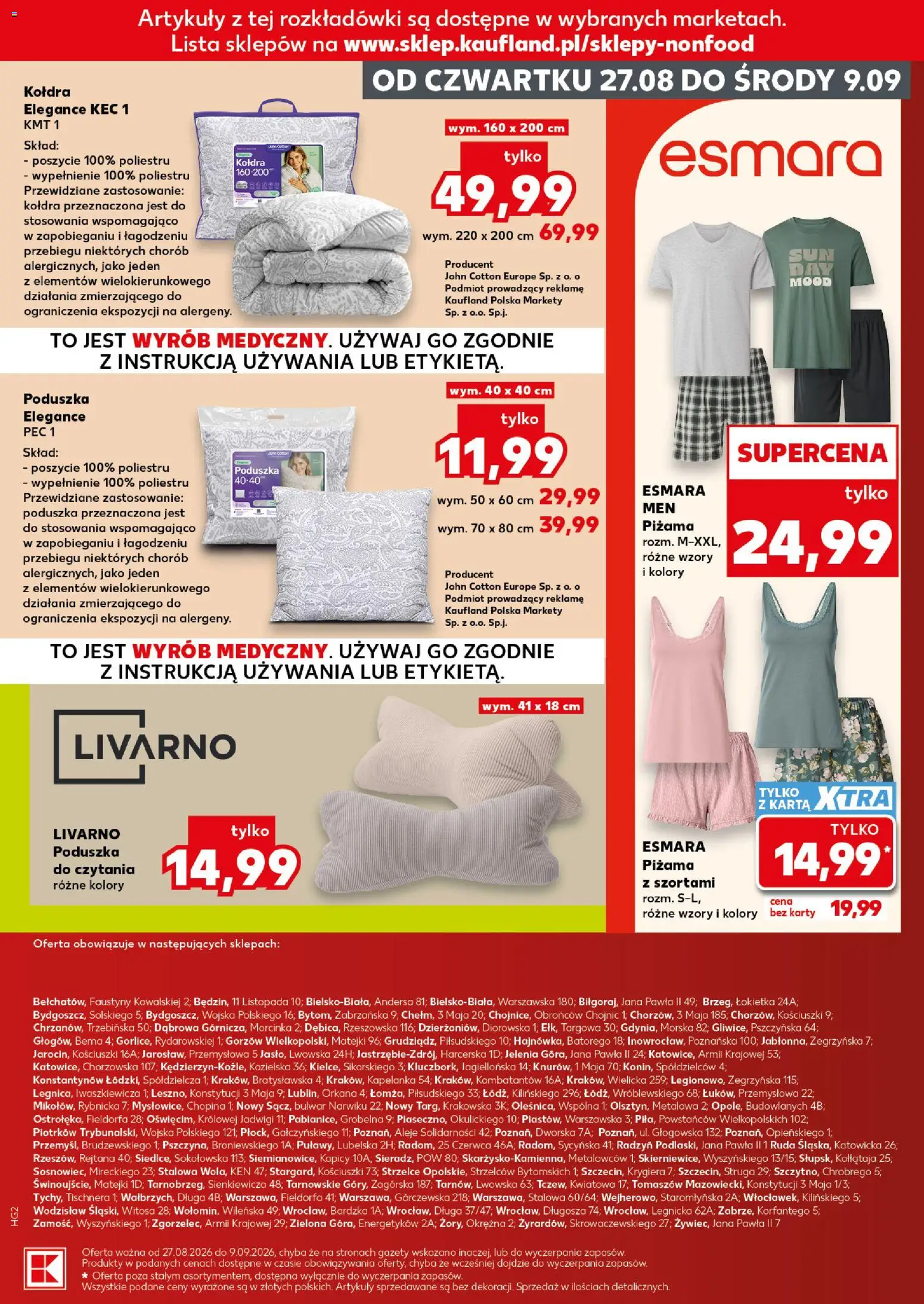 Kaufland Polsko leták - Złap okazje od 27.08.2026 | Strana: 17 | Produkty: Pec, Karty