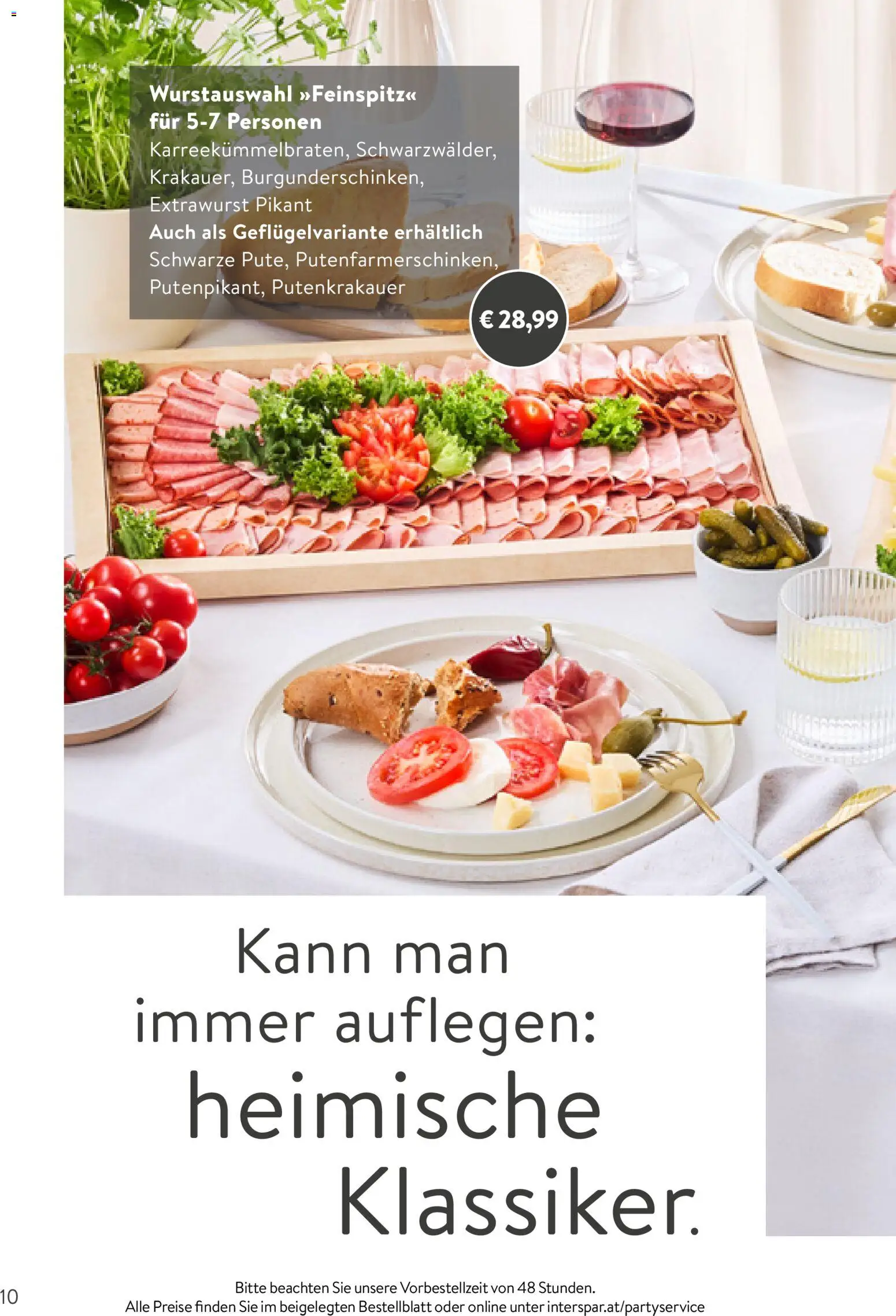 Interspar Partyservice gültig ab 01.06.2026 | Seite: 10