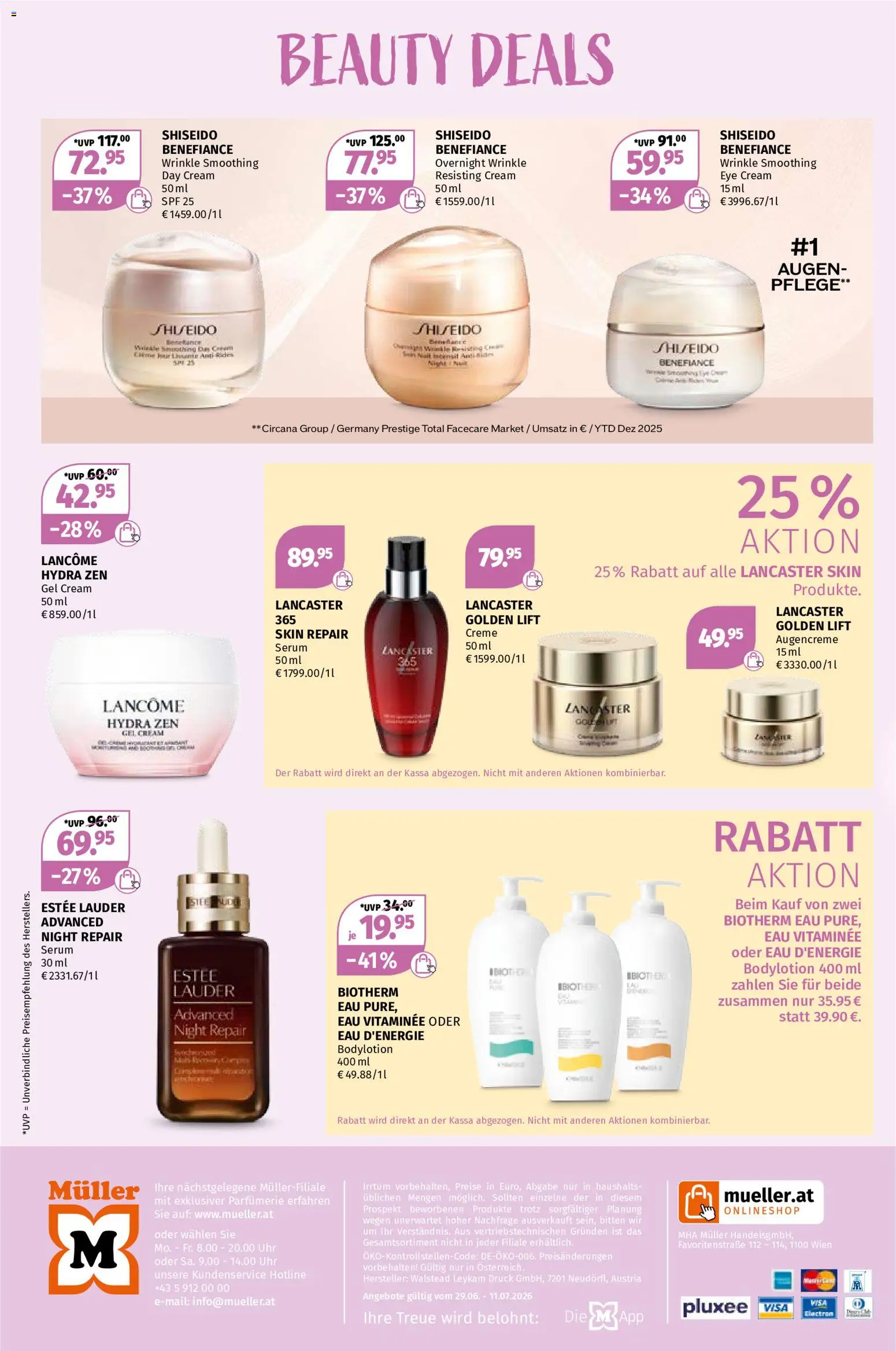 Müller Parfümerie Angebote gültig ab 29.06.2026 | Seite: 12 | Produkte: Uhr, Creme
