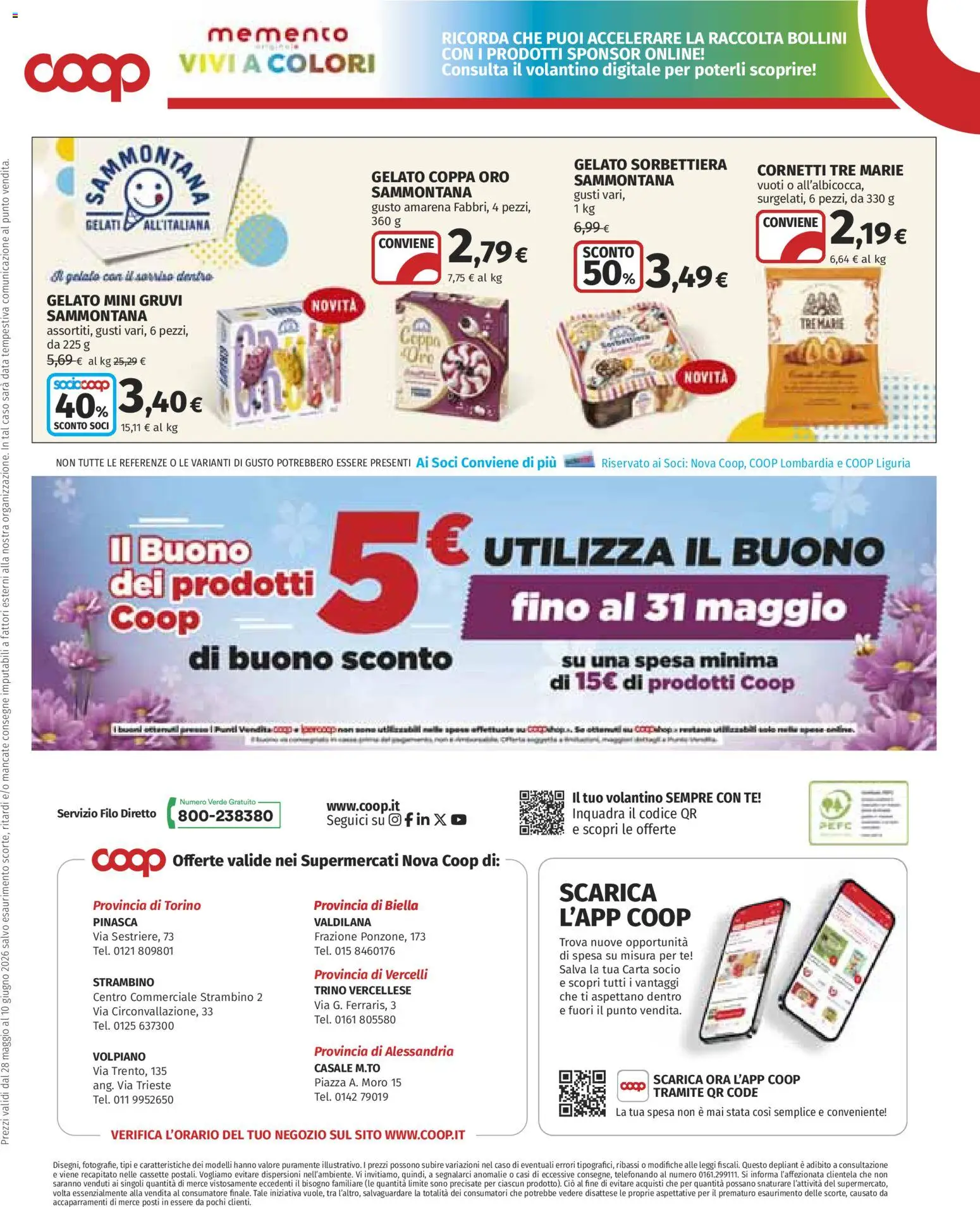 Volantino COOP del 28.05.2026 | Pagina: 25 | Prodotti: Tè, Gelato, Data, Amarena