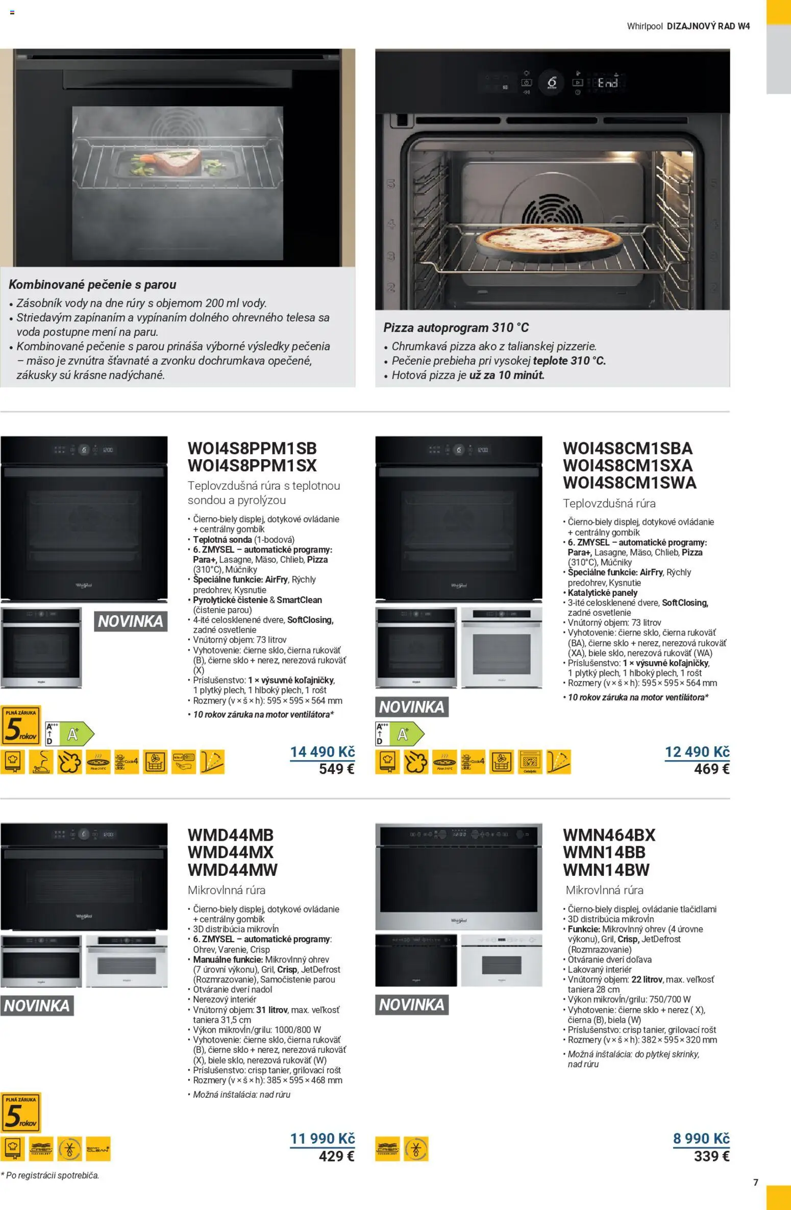 Möbelix leták - WHIRLPOOL od 01.08.2025 | Strana: 7 | Produkty: Zásobník, Zákusky, Rošt, Maso