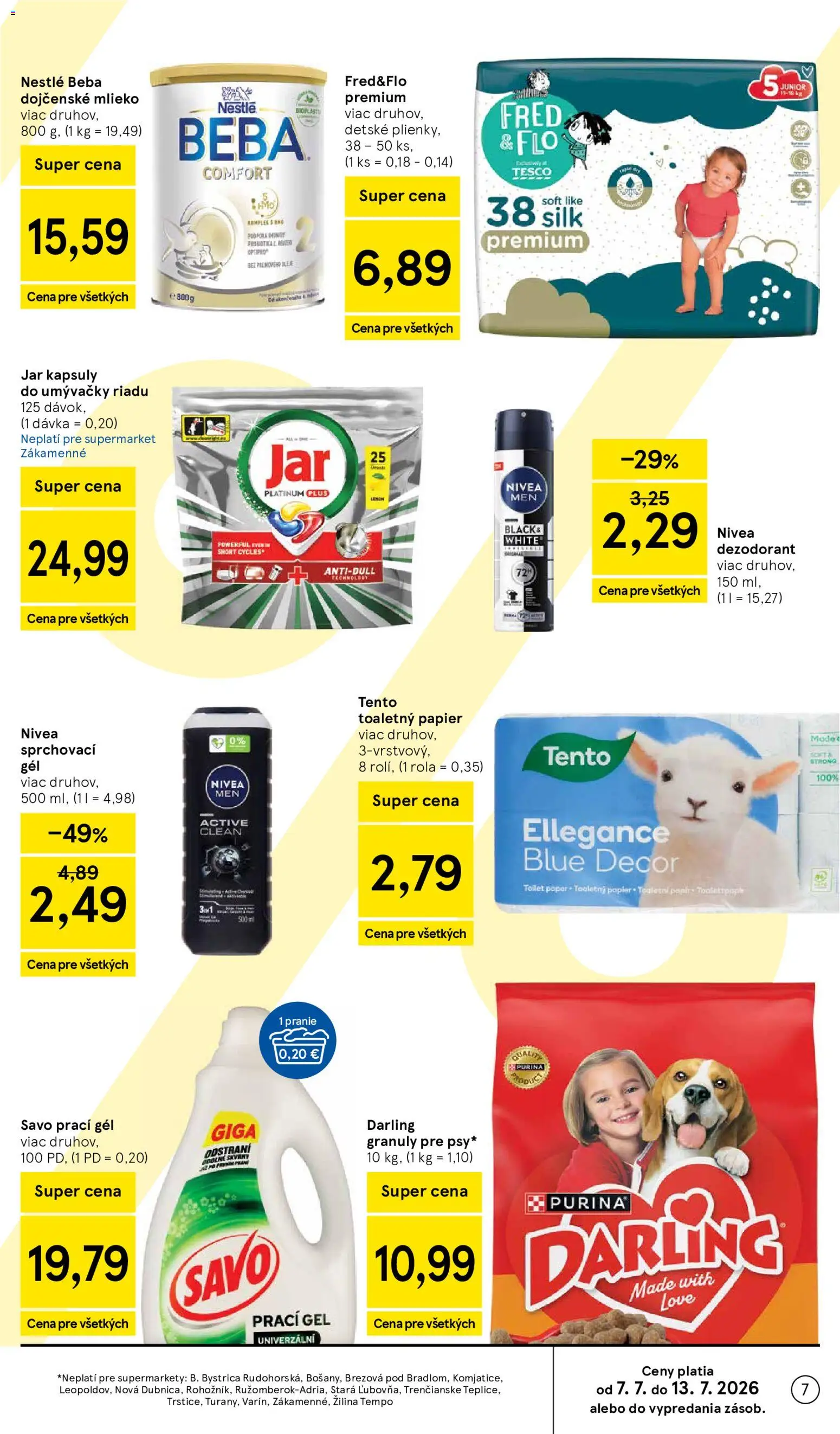 Nové Tesco akcie – leták je platný od 08.07.2026 | Strana: 7