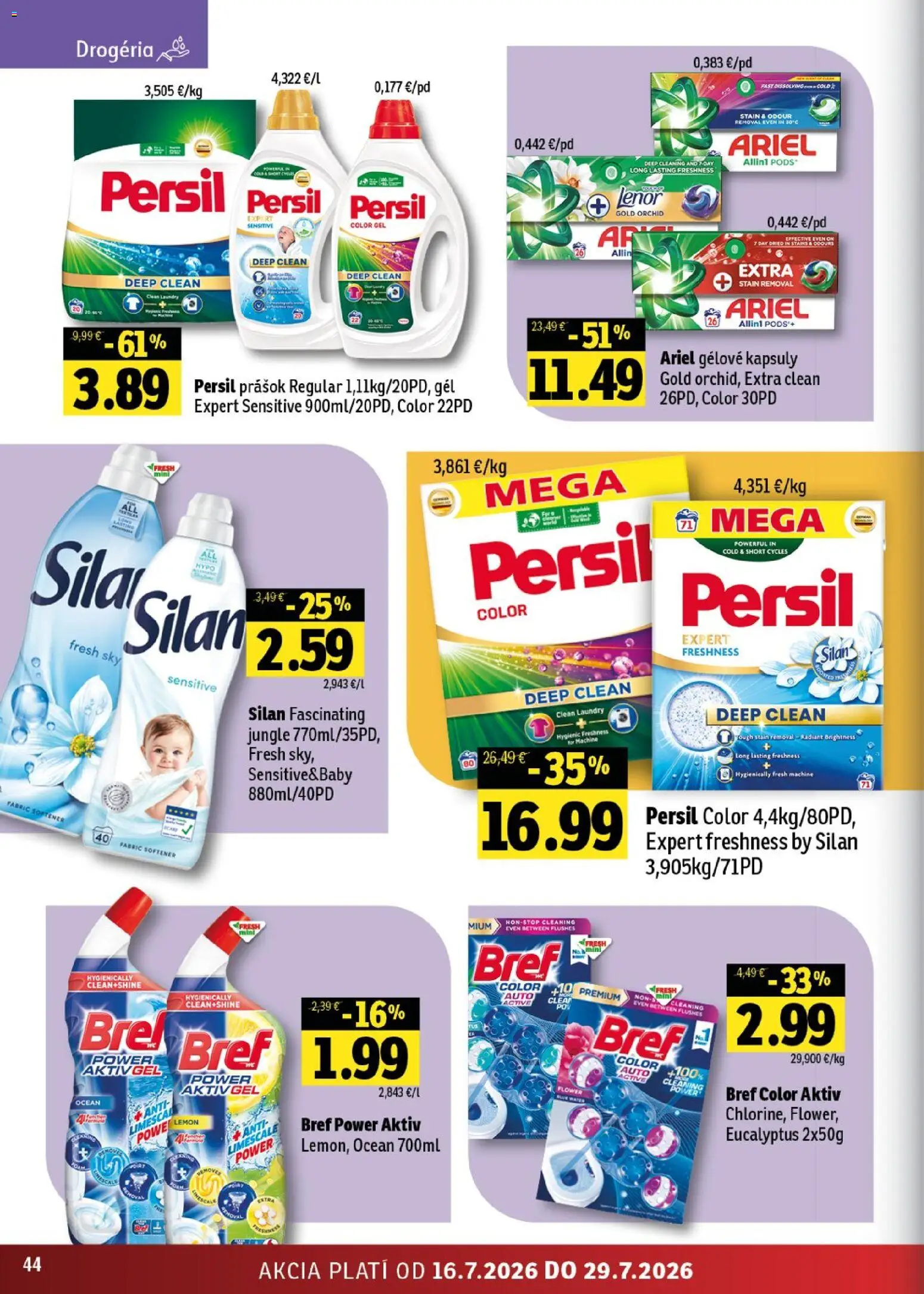 Nové Fresh akcie – leták je platný od 16.07.2026 | Strana: 44