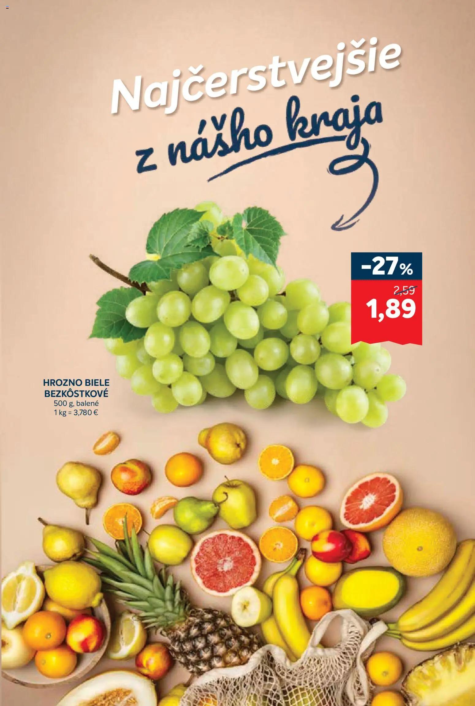 Nové Kraj akcie – leták je platný od 17.09.2026 | Strana: 3 | Produkty: Hrozno