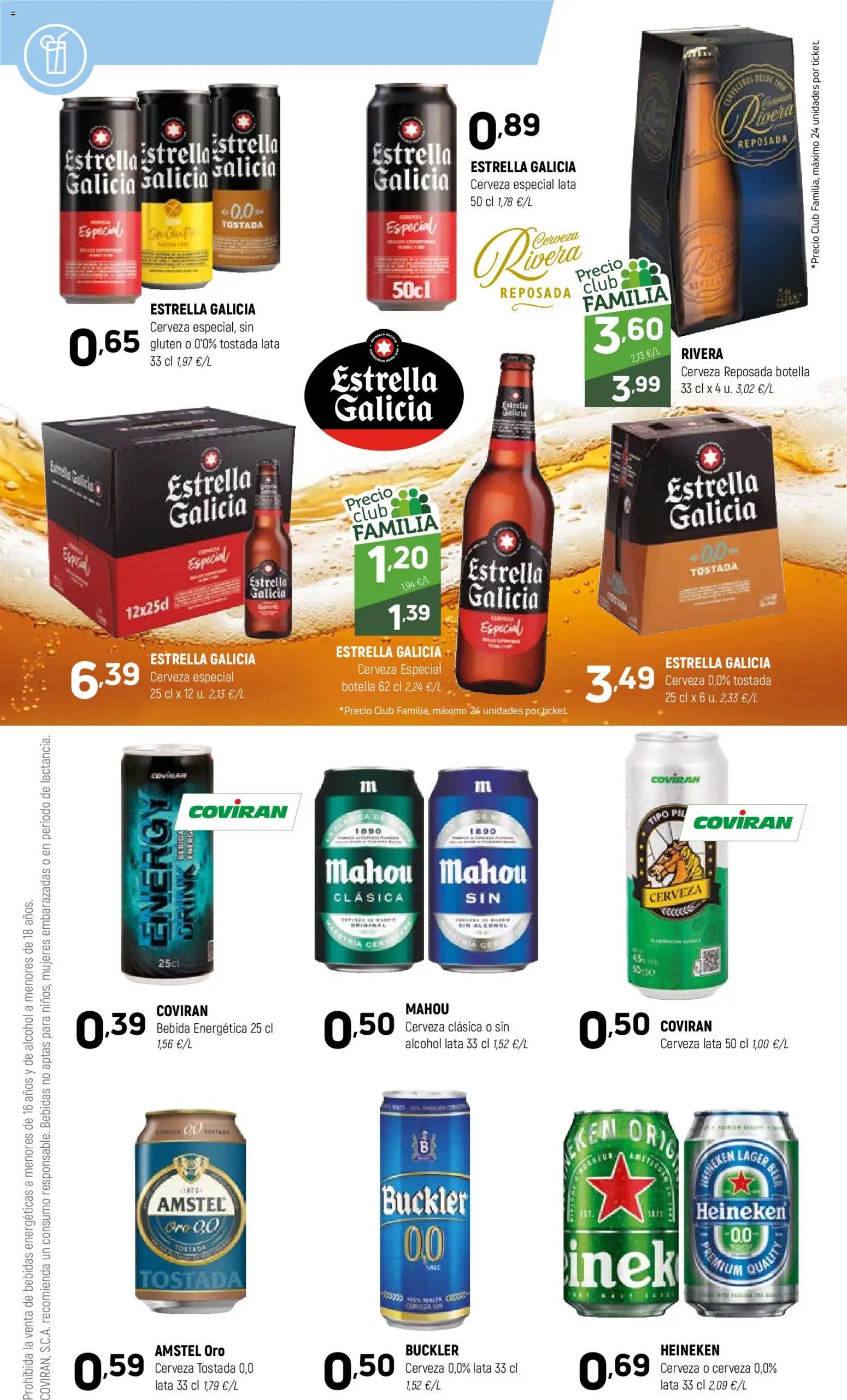 Coviran ofertas │ válido desde el 02.06.2026 | Página: 18 | Productos: Cerveza, Σπανάκι