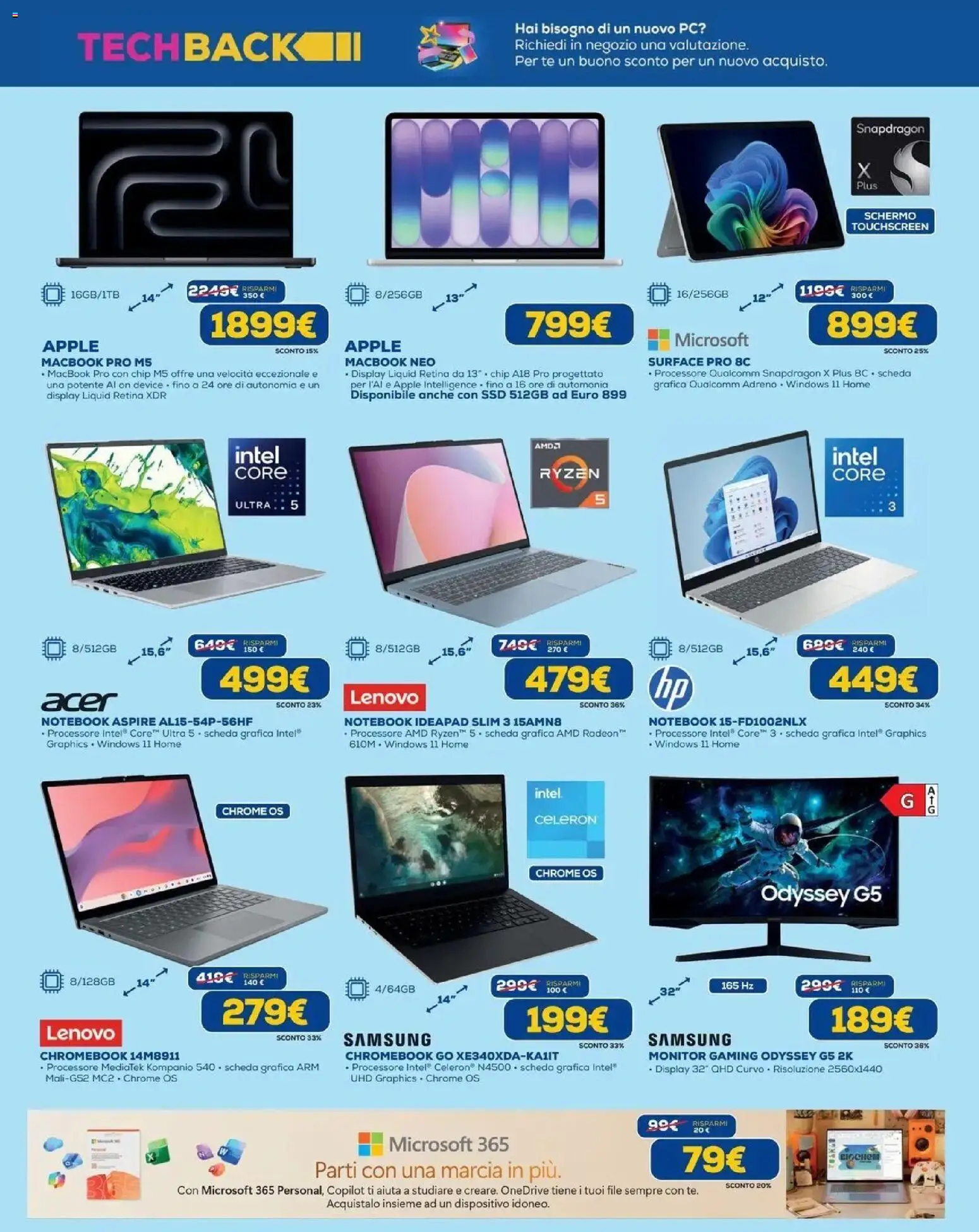Nuovo Euronics volantino Torino dal 20/08/2026 > offerte anteprima 🛍️ | Pagina: 7 | Prodotti: Schermo, Monitor, PC, Samsung