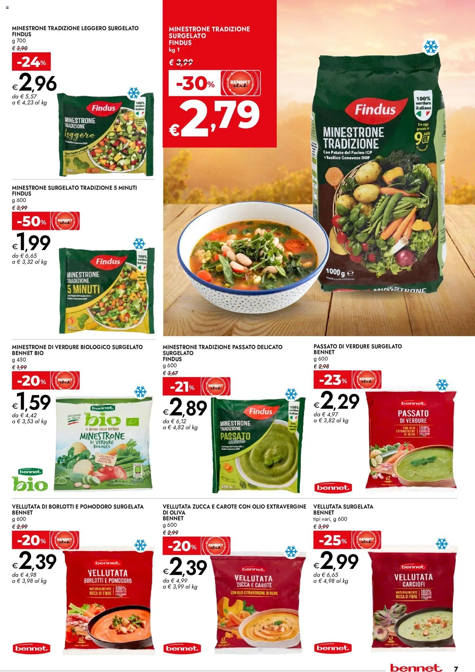 Volantino bennet del 01/10/2026 | Pagina: 7 | Prodotti: Patate, Verdure, Carciofi, Basilico
