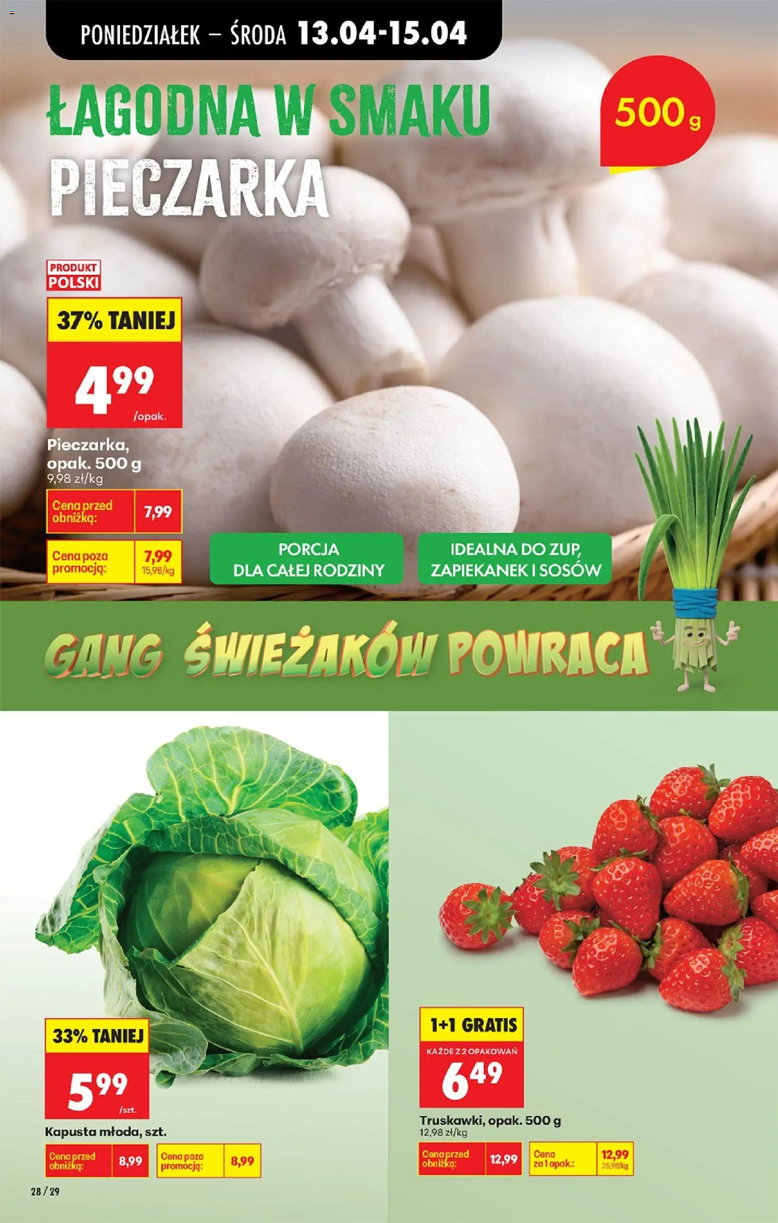 Biedronka gazetka od poniedziałku od 13.04.2026 | Strona: 34 | Produkty: Borówka amerykańska