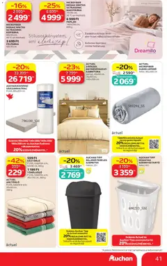 AUCHAN TIPP MŰANYAG SZENNYESTARTÓ, fehér, 40 l - amely érvényes a következő dátumtól: 2026.09.03. | Oldal: 41
