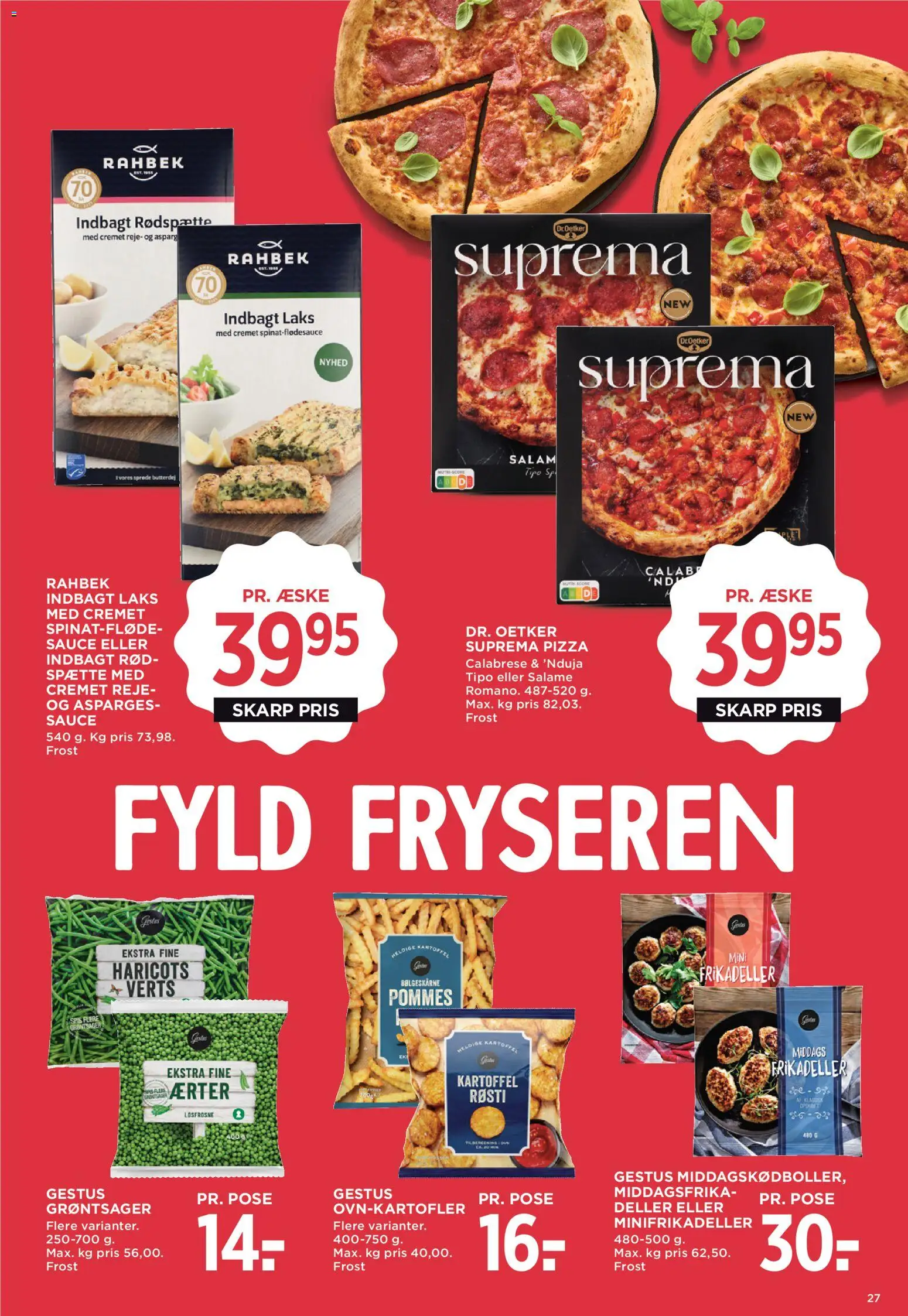 Meny tilbudsavis – gyldig fra 29.05.2026 | Side: 40 | Produkter: Butterdej, Frikadeller, Ærter, Asparges