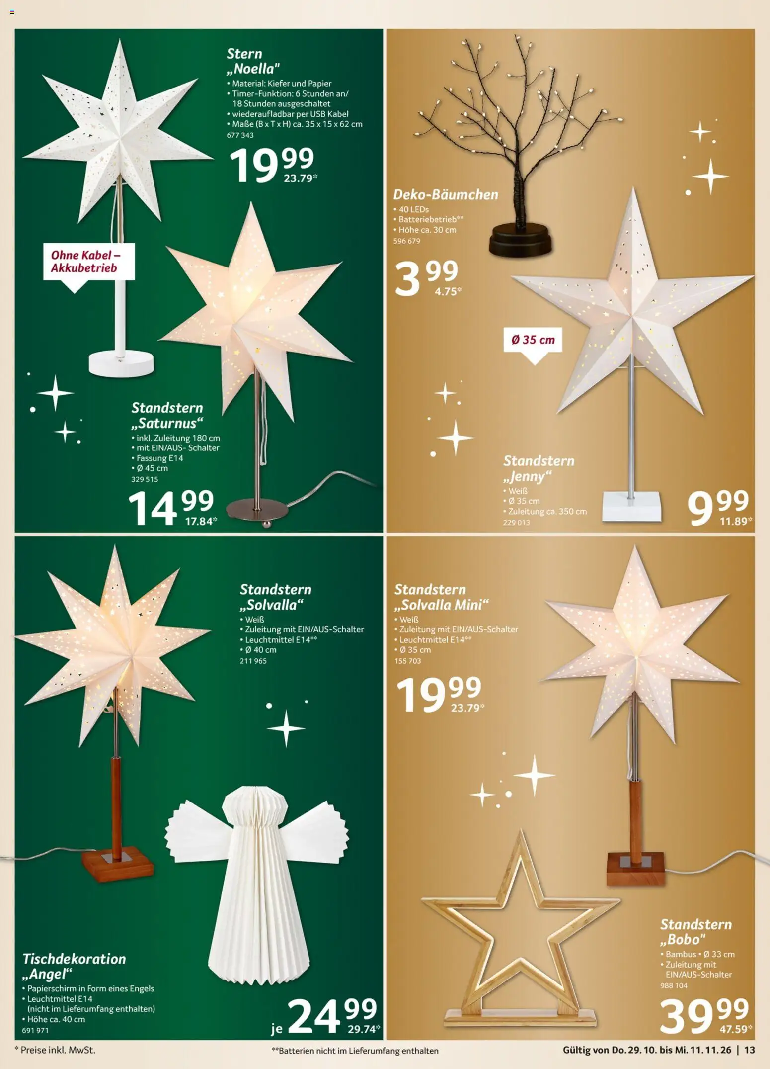 Selgros Weihnachten Spezial – gültig ab 29.10.2026 | Seite: 13 | Produkte: Kabel, USB, Batterien
