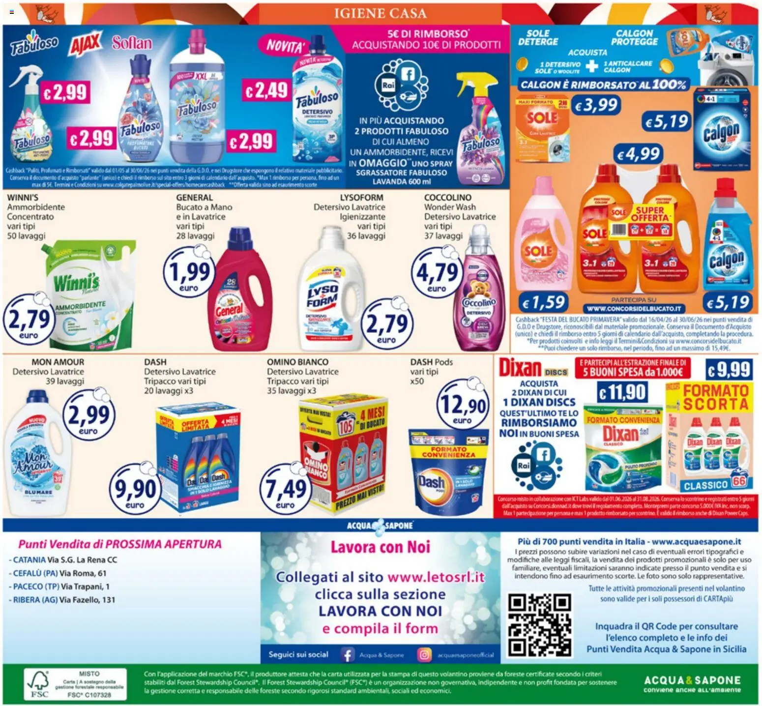 Volantino Acqua e Sapone del 01.06.2026 | Pagina: 20 | Prodotti: Ammorbidente, Tè, Anticalcare, Lavanda