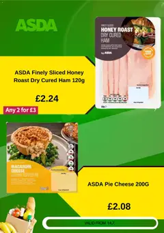 Preview of Weekly offers Asda valid from 14/07/2026 | Page: 4 | Products: Cheddar, Pie, Butter, Ham