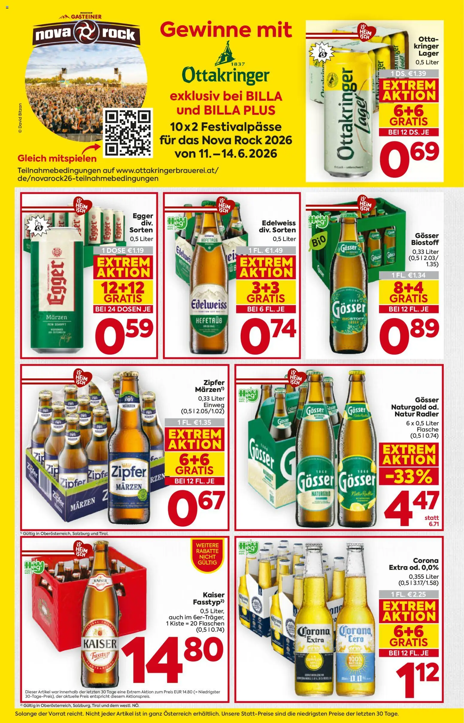Billa Flugblatt - Tirol gültig ab 21.05.2026 | Seite: 14 | Produkte: Rock