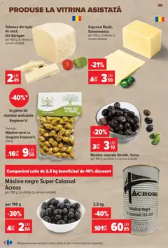 Ofertele Carrefour valabile de la 24.06.2026 | Pagină: 28 | Produse: Hijyenik ped, Cașcaval, Măsline, Lapte