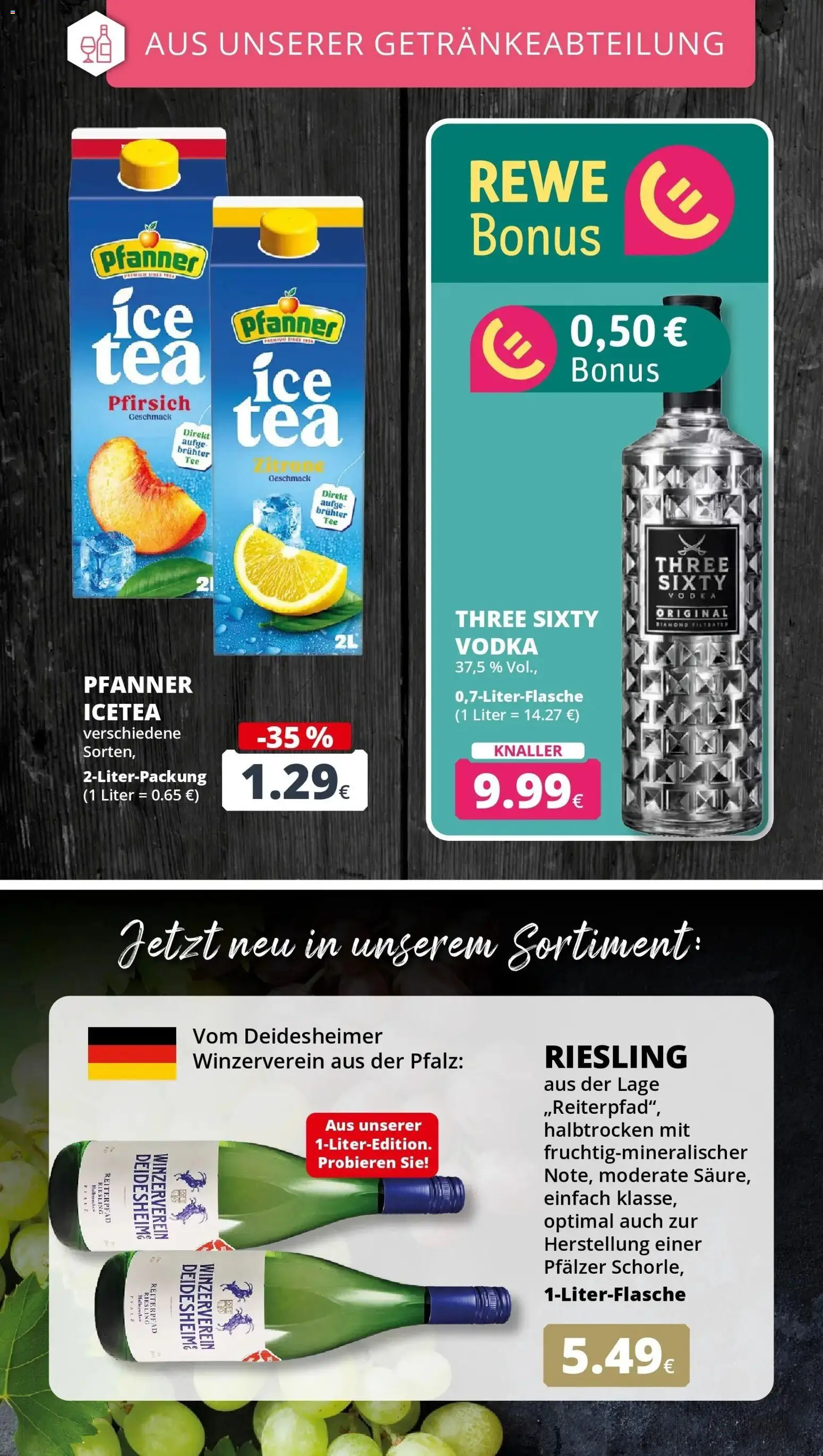 REWE Prospekt ab 10.08.2026 zum Blättern » Angebote | Seite: 21 | Produkte: Zitrone, Pfirsich, Vodka