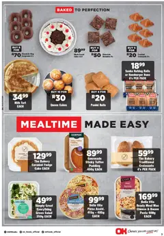 OK Foods specials catalogue – valid from 24.04.2026 | Page: 3 | Products: Buns, Chocolate, Pizza, Pasta