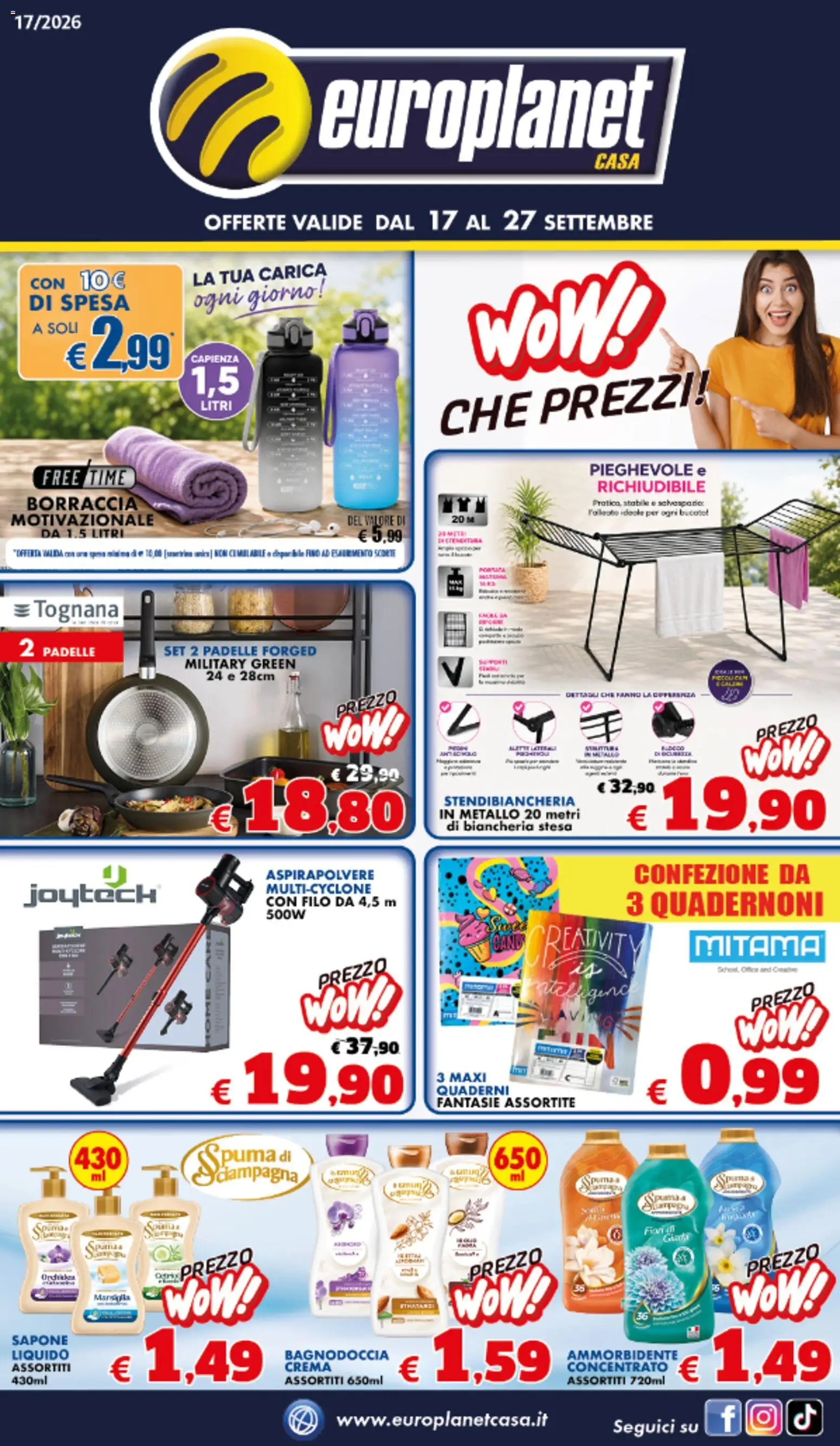 Volantino Europlanet Casa del 17/09/2026 | Pagina: 1