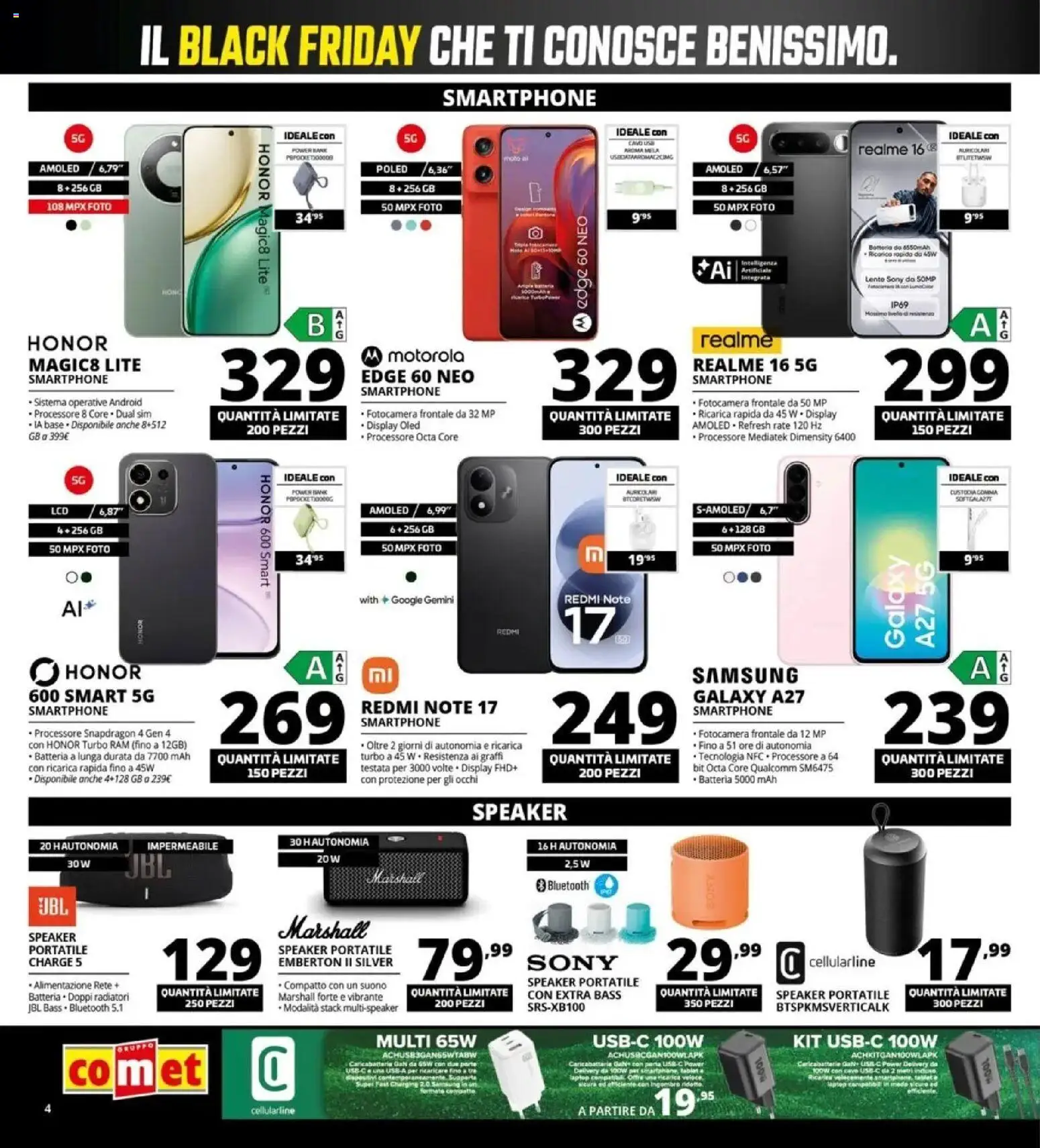 Nuovo Comet Black Friday dal 29/10/2026 > offerte anteprima 🛍️ | Pagina: 4 | Prodotti: Smartphone, Laptop, Fotocamera, Batteria