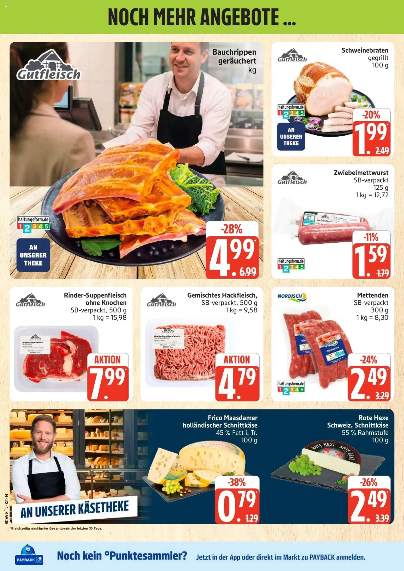 Edeka Prospekt Rostock (ab 14.09.2026) » Angebote Online | Seite: 29 | Produkte: Theke, Hackfleisch