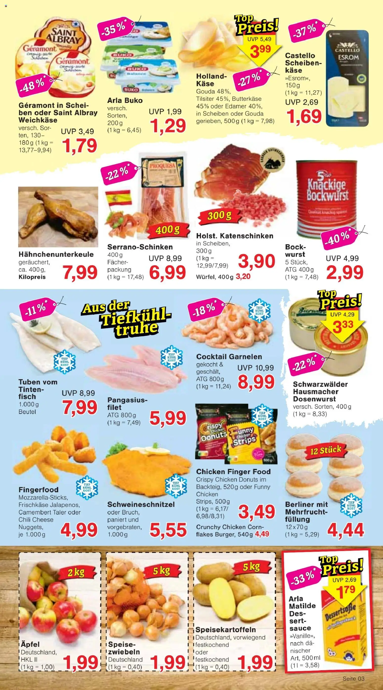 Jawoll Prospekt – gültig ab 01.06.2026 | Seite: 3 | Produkte: Geramont, Truhe, Bier, Fisch