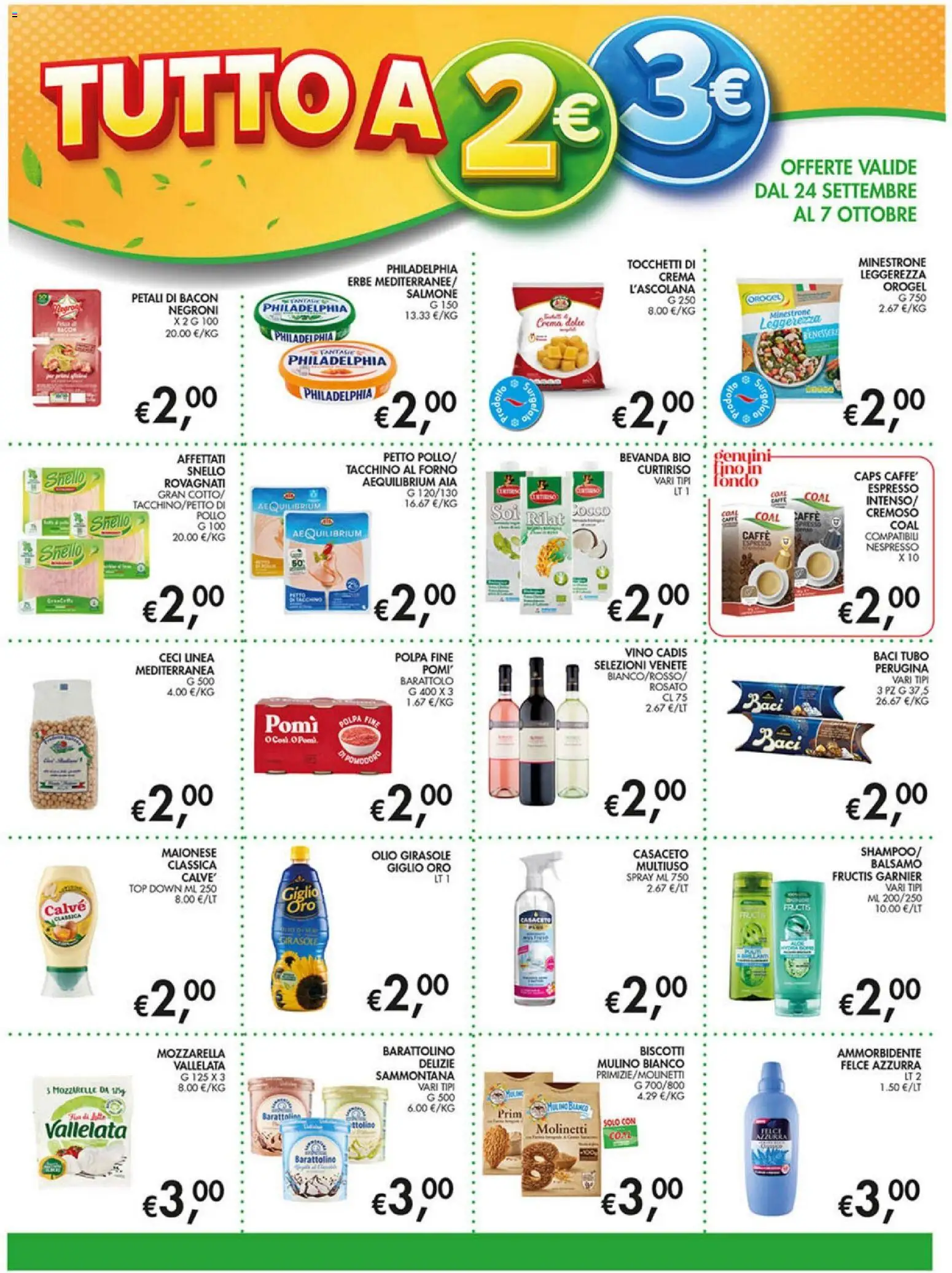 Volantino Coal del 24/09/2026 | Pagina: 4 | Prodotti: Erbe, Mozzarella, Top, Vino