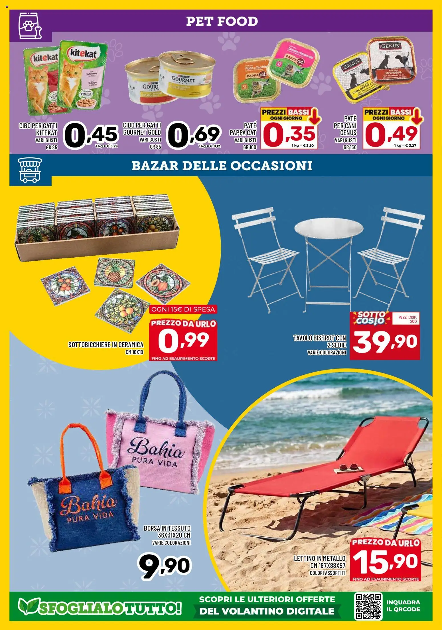 Volantino Il Centesimo del 22.05.2026 | Pagina: 14 | Prodotti: Paté, Lettino, Tavolo, Gamberetti