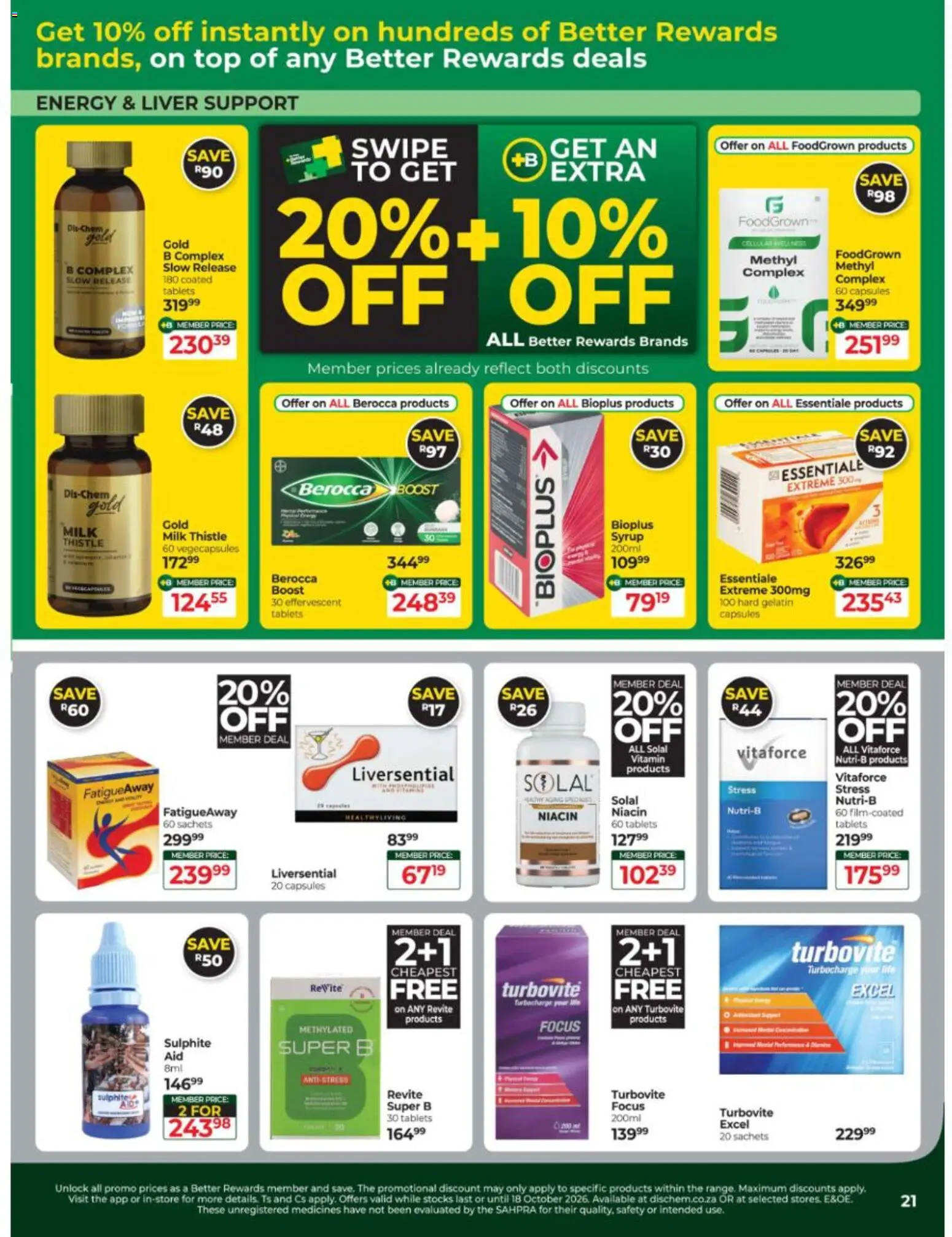 New Dis-Chem catalogue – valid from 15/09/2026 | Page: 21 | Products: Liver, Milk, Syrup