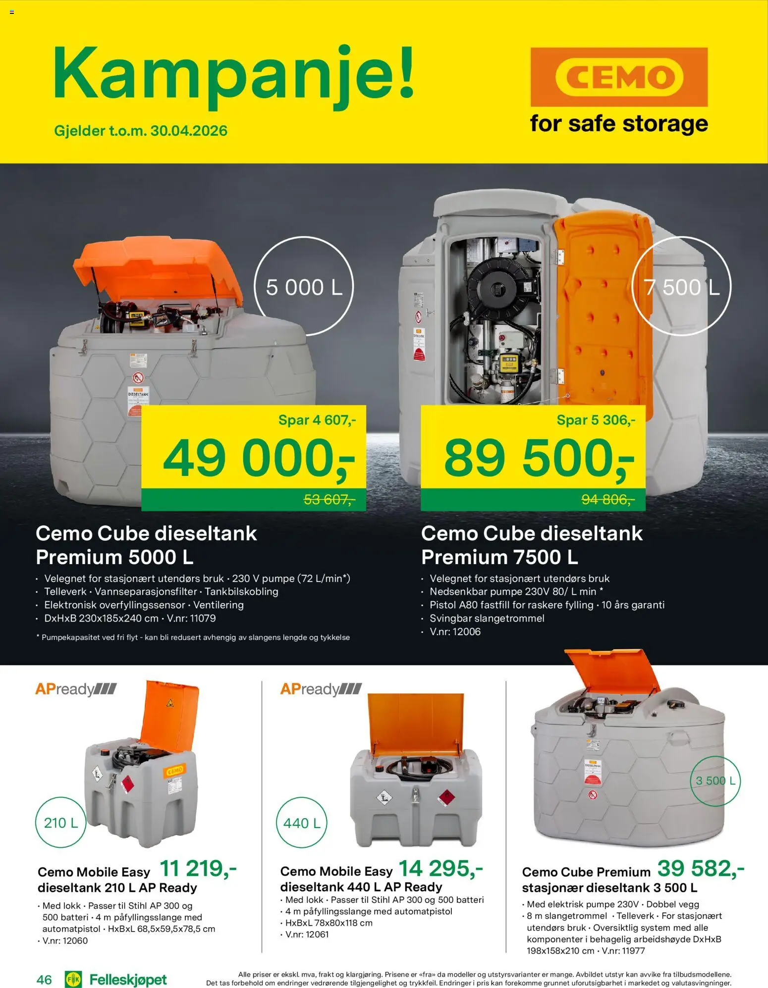 {H1} | Side: 46 | Produkter: Pumpe, Batteri