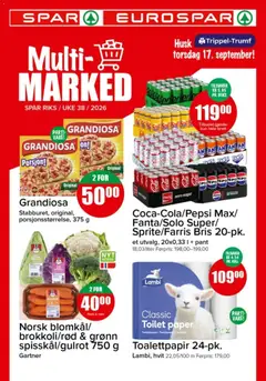 Forhåndsvisning av Spar kundeavis gyldig fra 14/09/2026