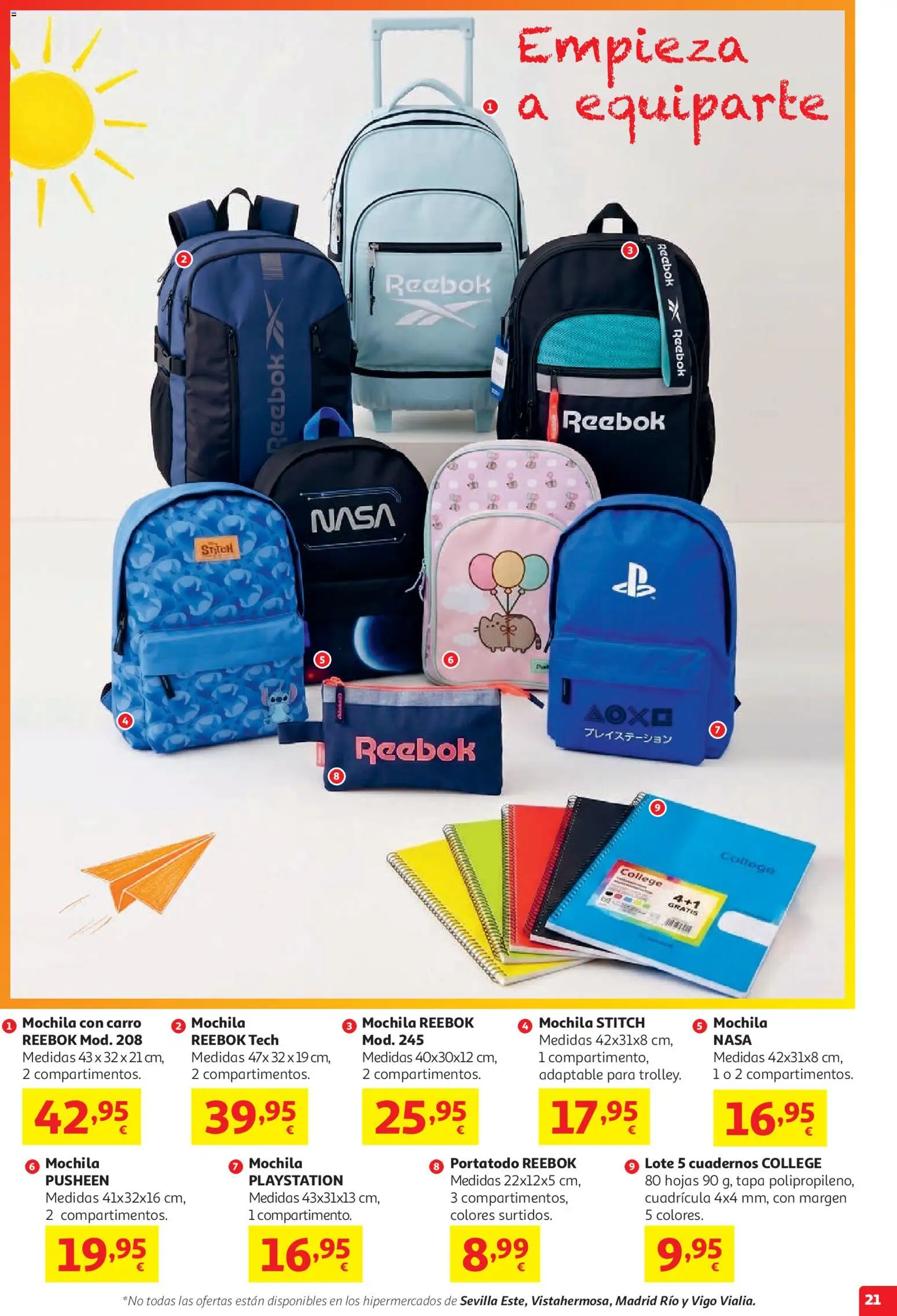 Alcampo HG Nacional Unico No Litoral │ válido desde el 29/07/2026 | Página: 21 | Productos: Mochila, Playstation