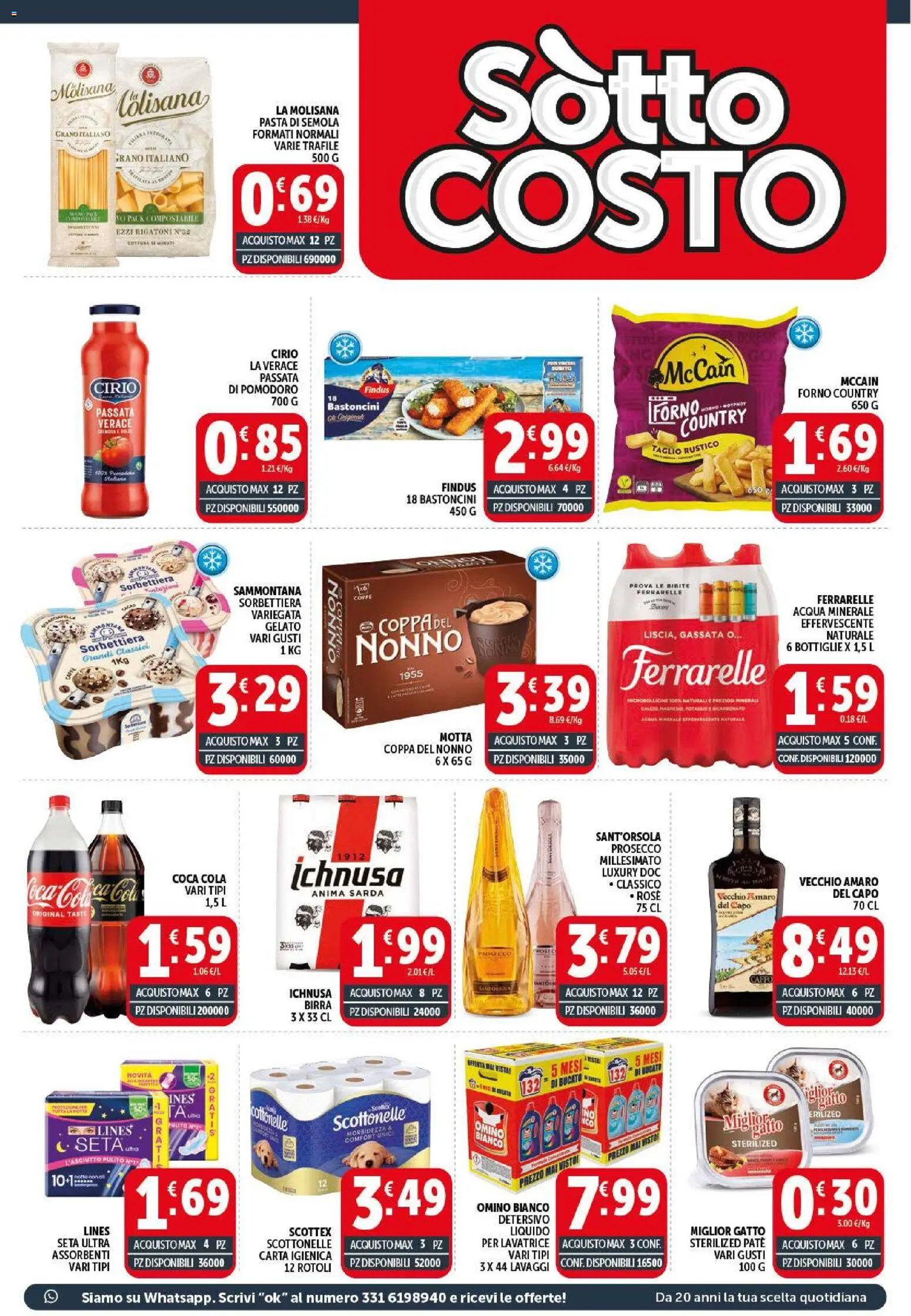 Volantino Decò del 29.05.2026 | Pagina: 3 | Prodotti: Pomodoro, Lavatrice, Acqua minerale, Ferrarelle