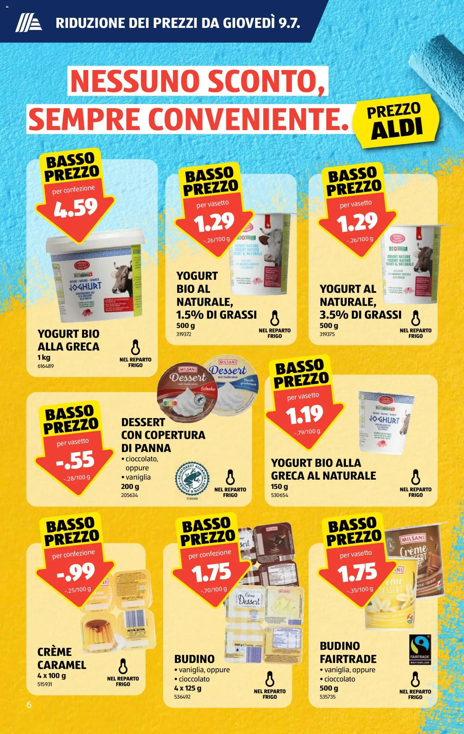 Aldi aktionen IT – gültig ab 09.07.2026 | Seite: 6 | Produkte: Joghurt, Creme