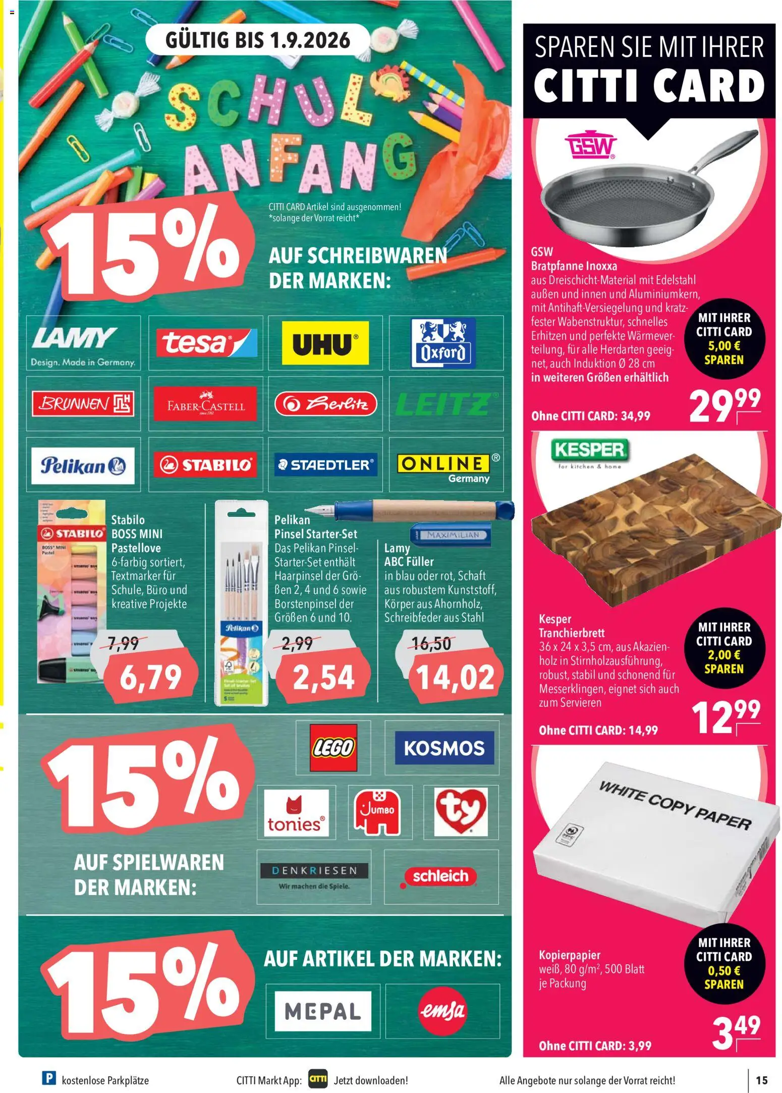 CITTI Markt Prospekt – gültig ab 05.08.2026 | Seite: 19 | Produkte: Pinsel