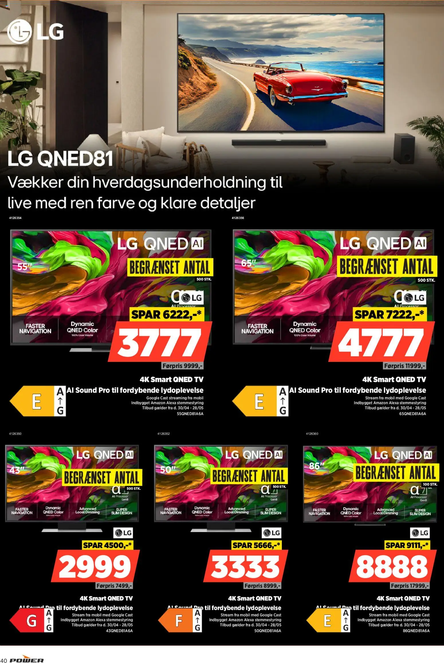Power tilbudsavis – gyldig fra 22.05.2026 | Side: 40 | Produkter: Processor, TV, Navigation