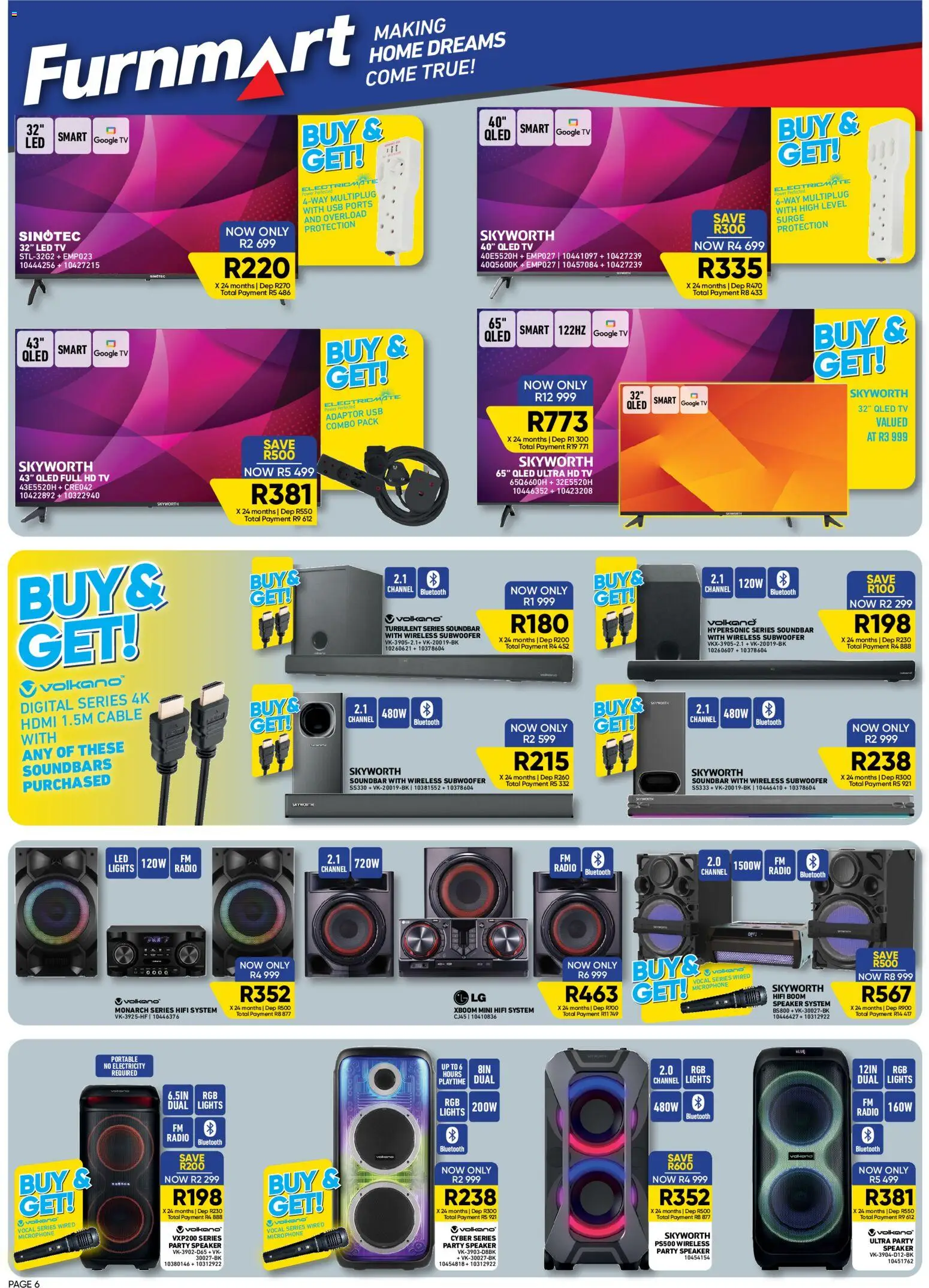 New Furnmart catalogue – valid from 10/08/2026 | Page: 6 | Products: Radio, Cable, Microphone, USB